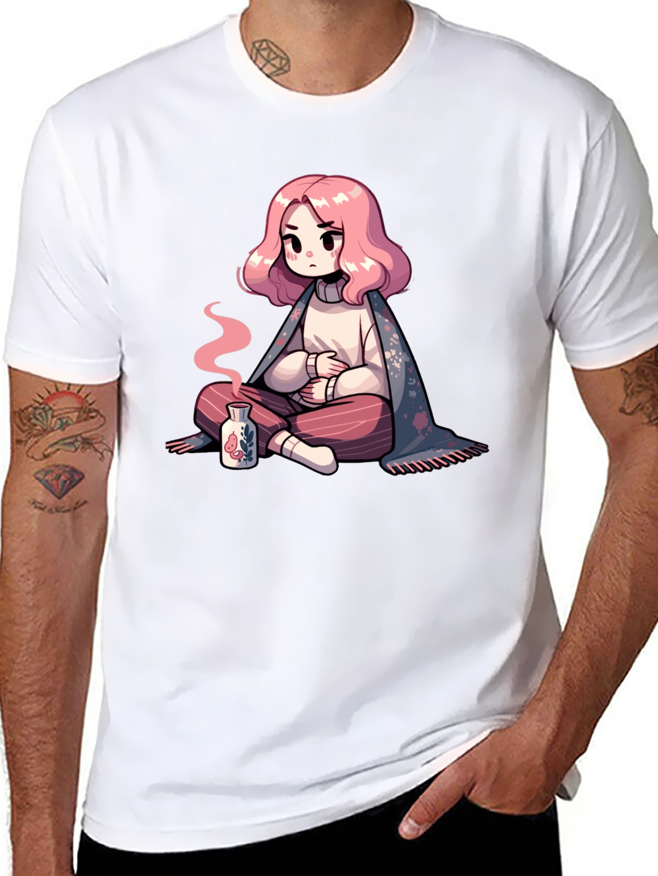 Anime Girl T-Shirt - Cozy and Cute Style