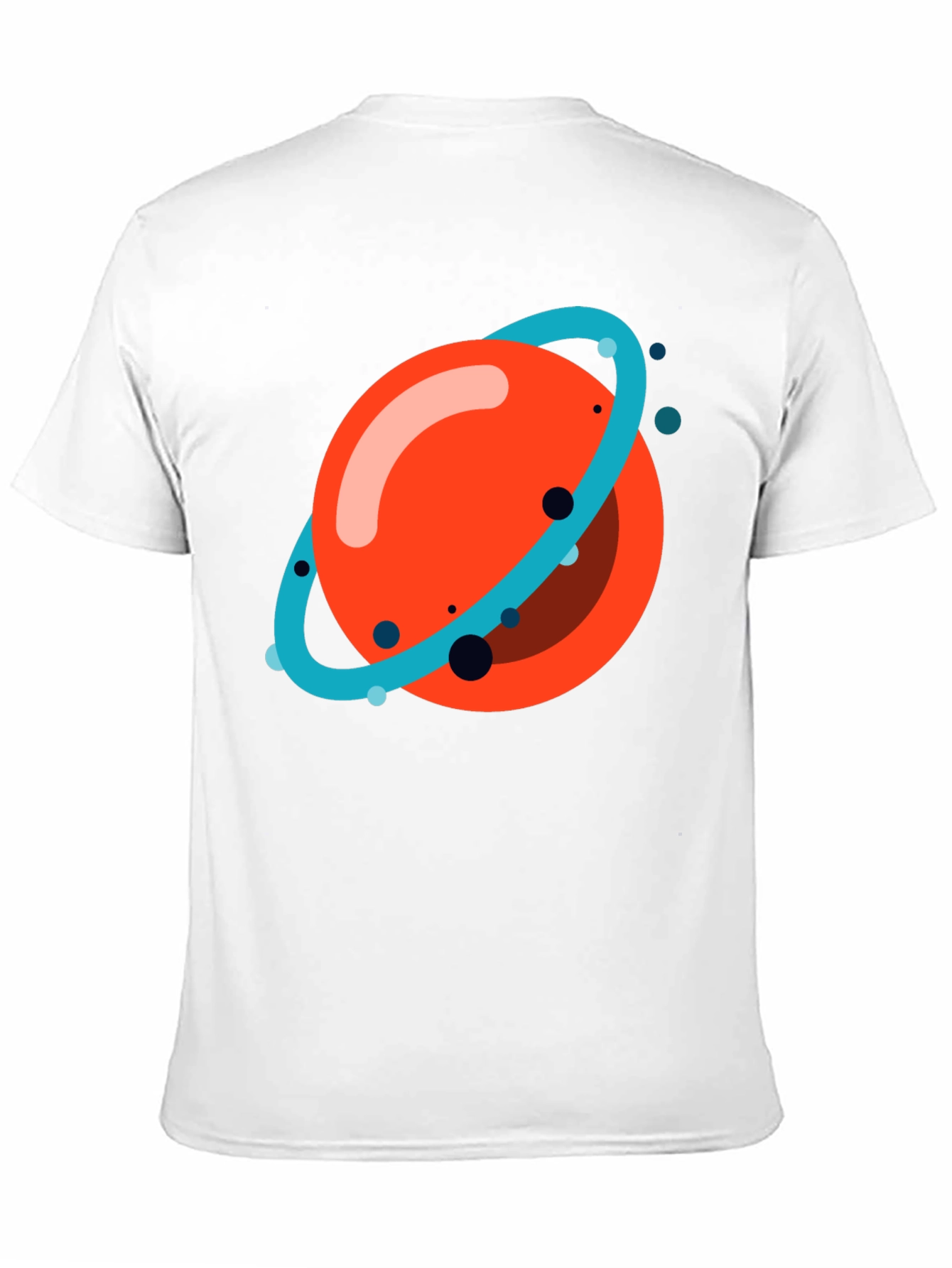 Planet Graphic Tee - Casual Black T-Shirt