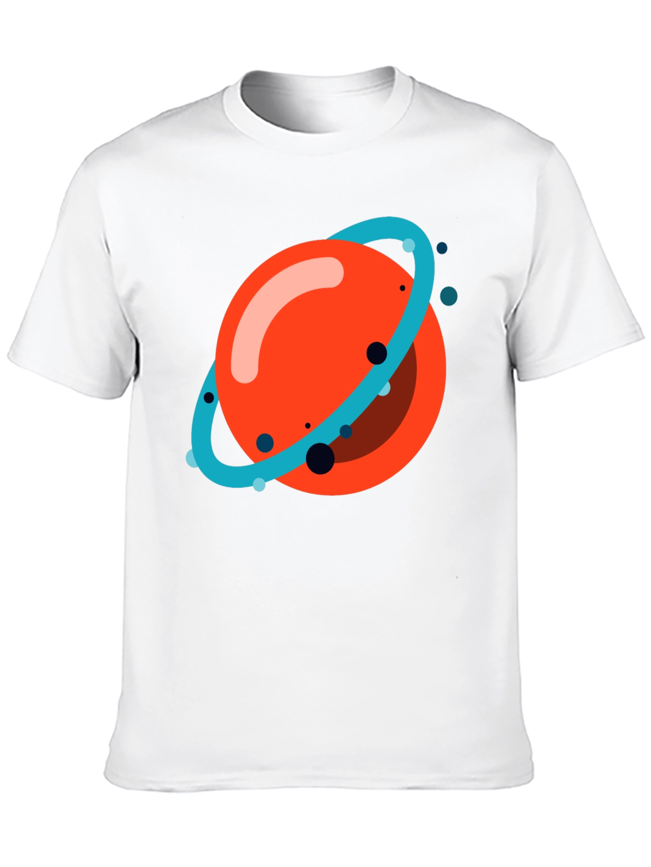 Planet Graphic Tee - Casual Black T-Shirt