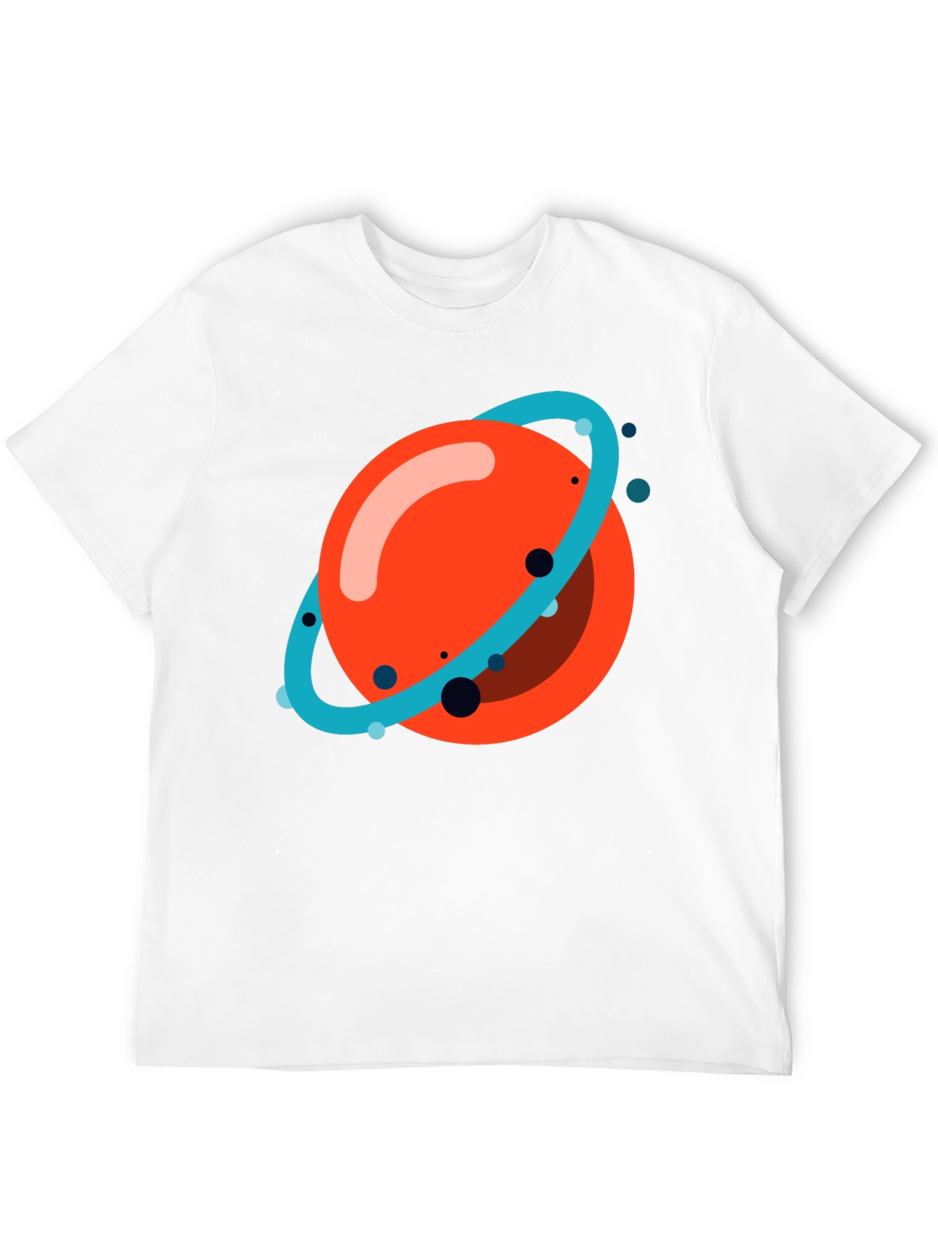 Planet Graphic Tee - Casual Black T-Shirt