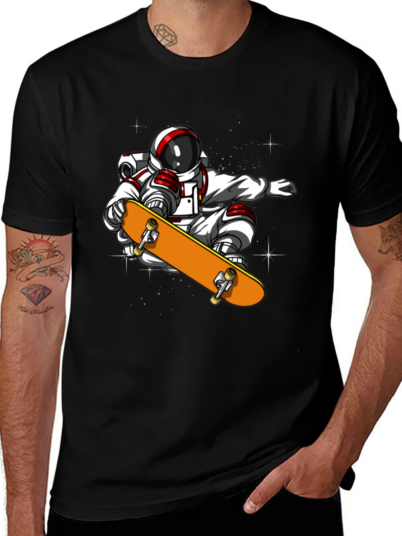 Astronaut Skateboard T-Shirt