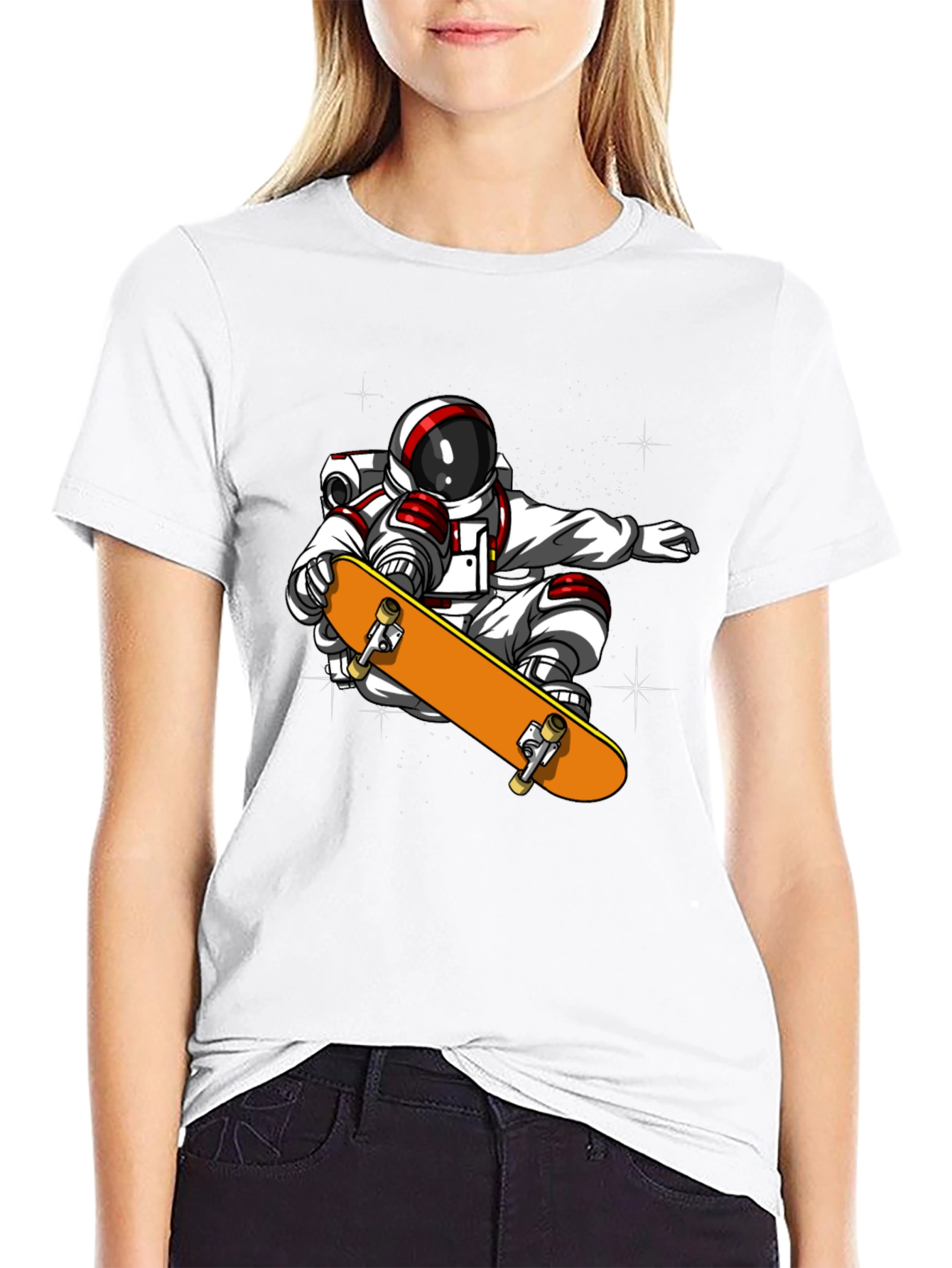 Astronaut Skateboard T-Shirt