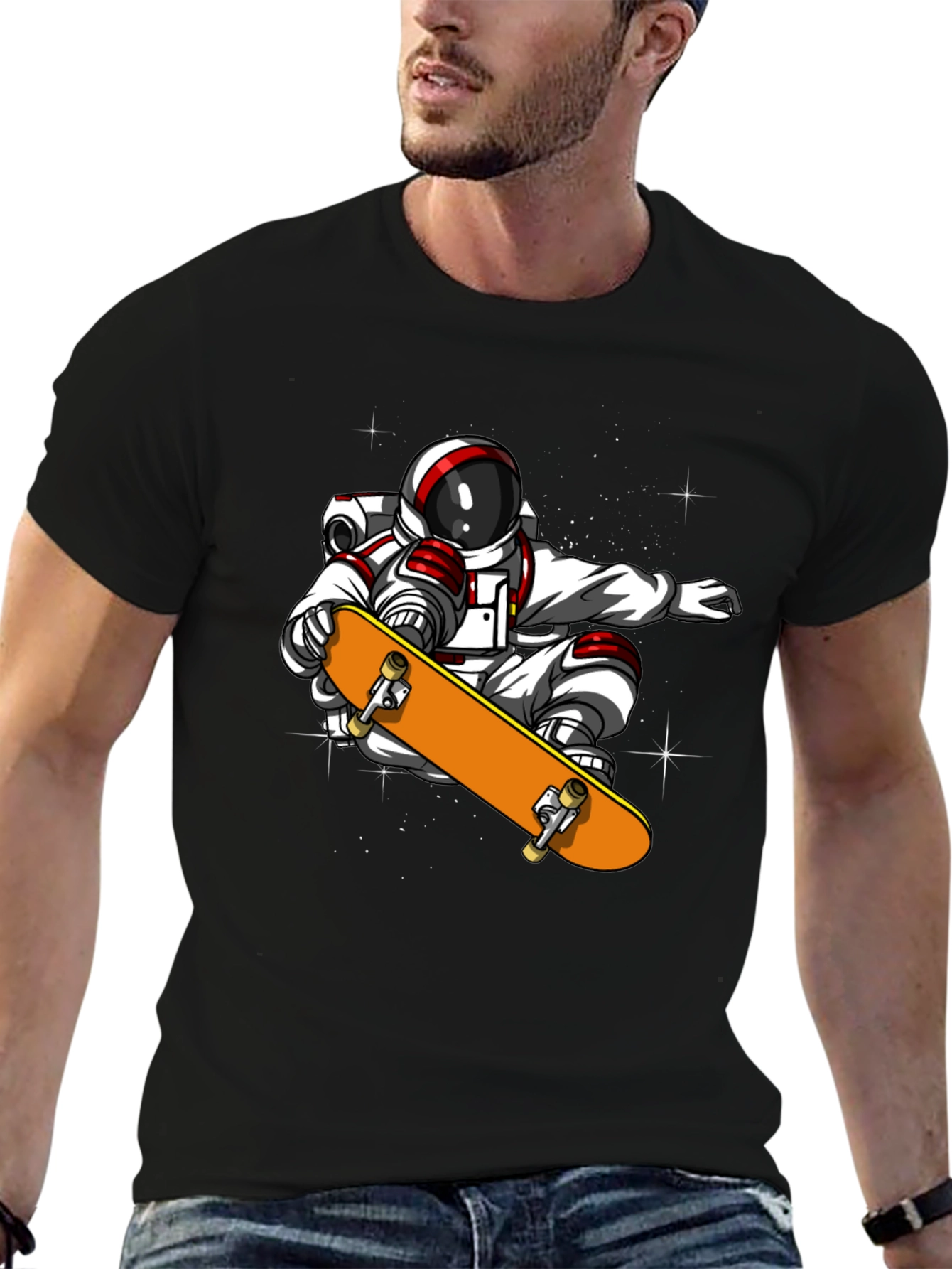 Astronaut Skateboard T-Shirt