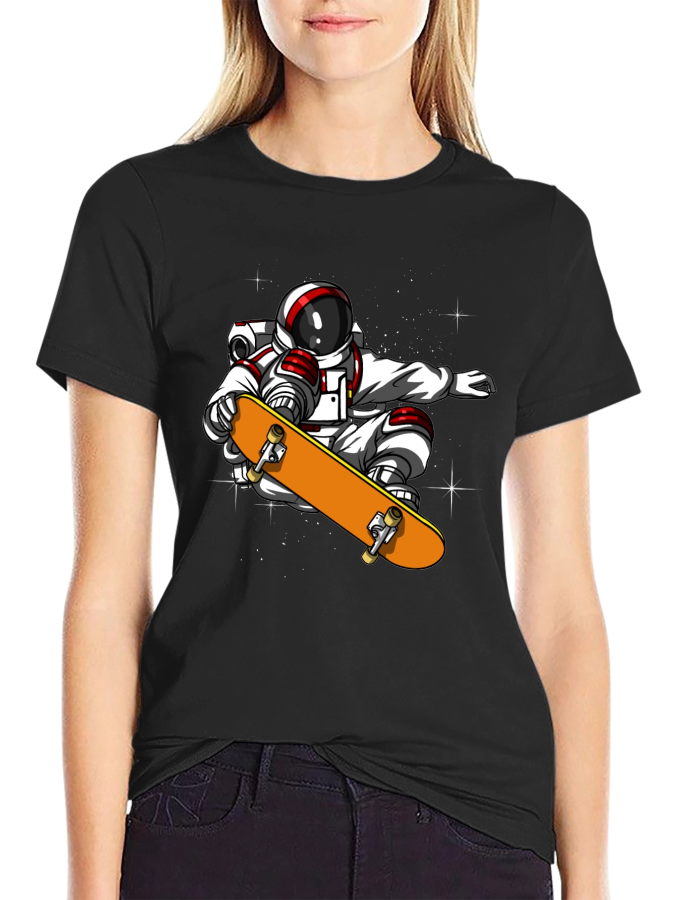 Astronaut Skateboard T-Shirt