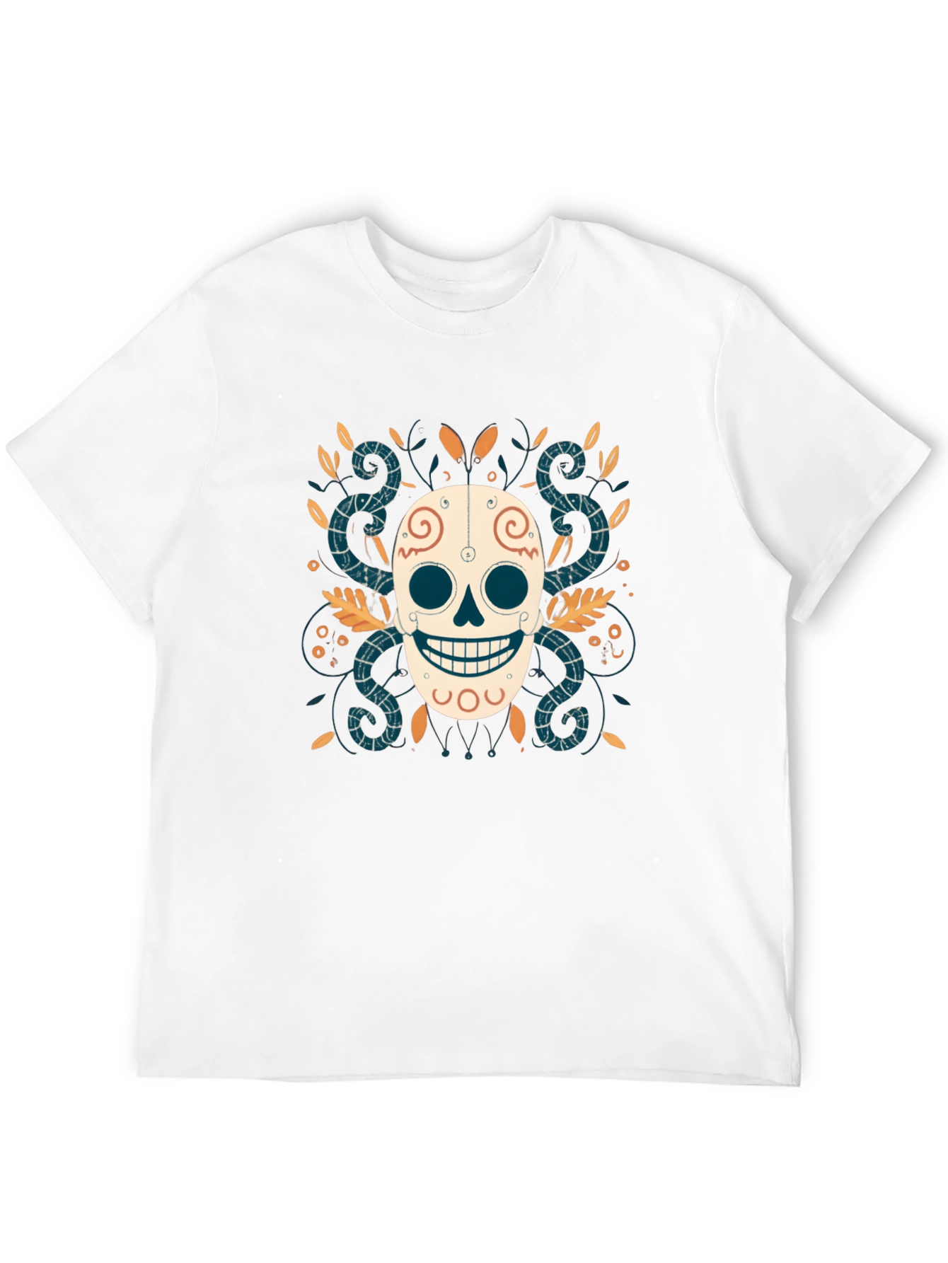 Day of the Dead Skull Graphic Tee