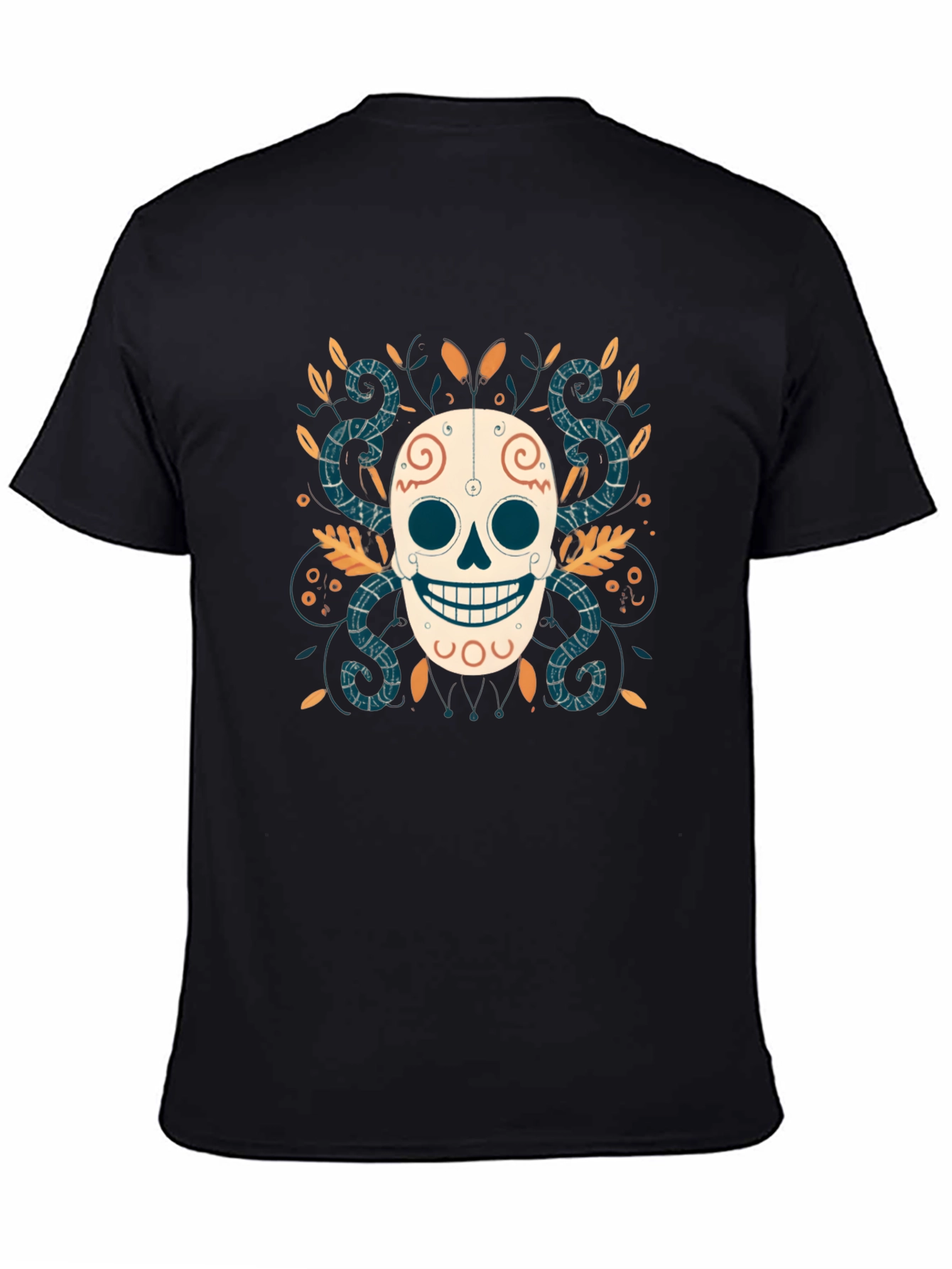 Day of the Dead Skull Graphic Tee