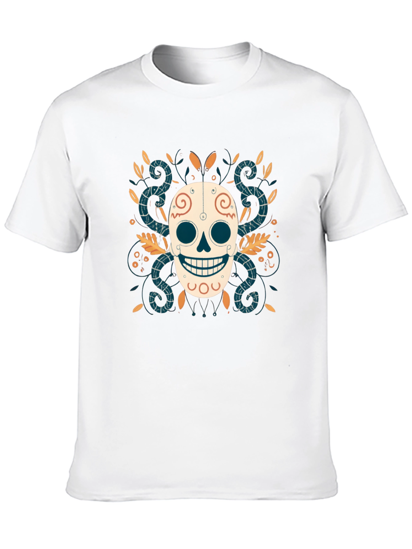 Day of the Dead Skull Graphic Tee