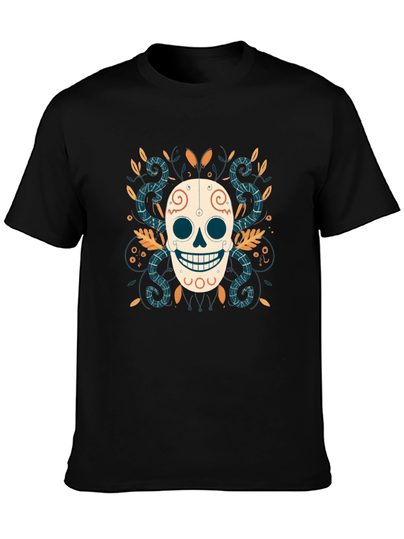 Day of the Dead Skull Graphic Tee