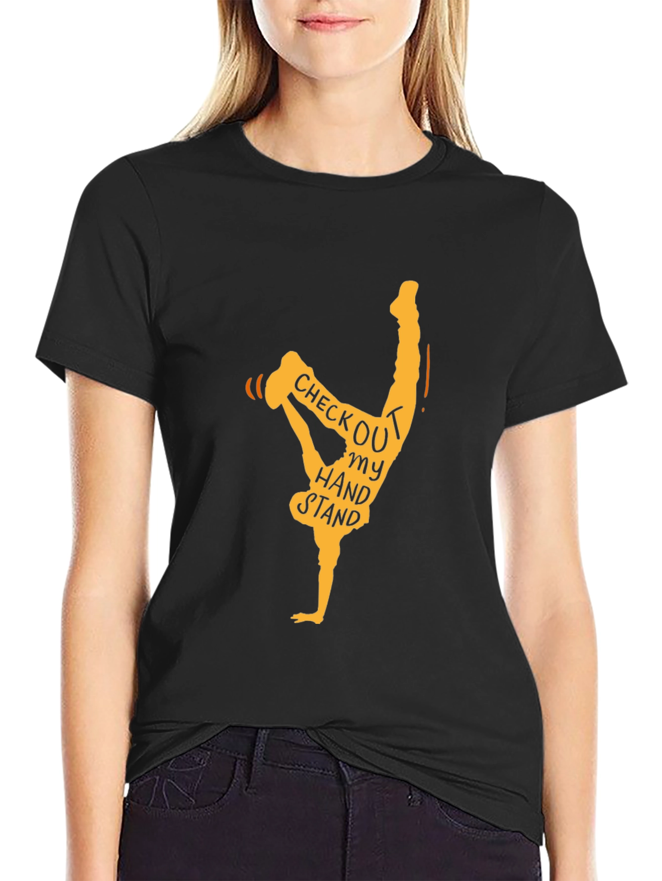 Handstand Graphic Tee - Unique Novelty T-Shirt