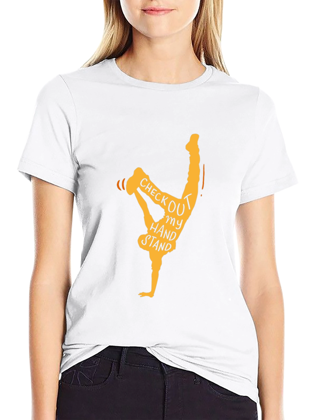 Handstand Graphic Tee - Unique Novelty T-Shirt