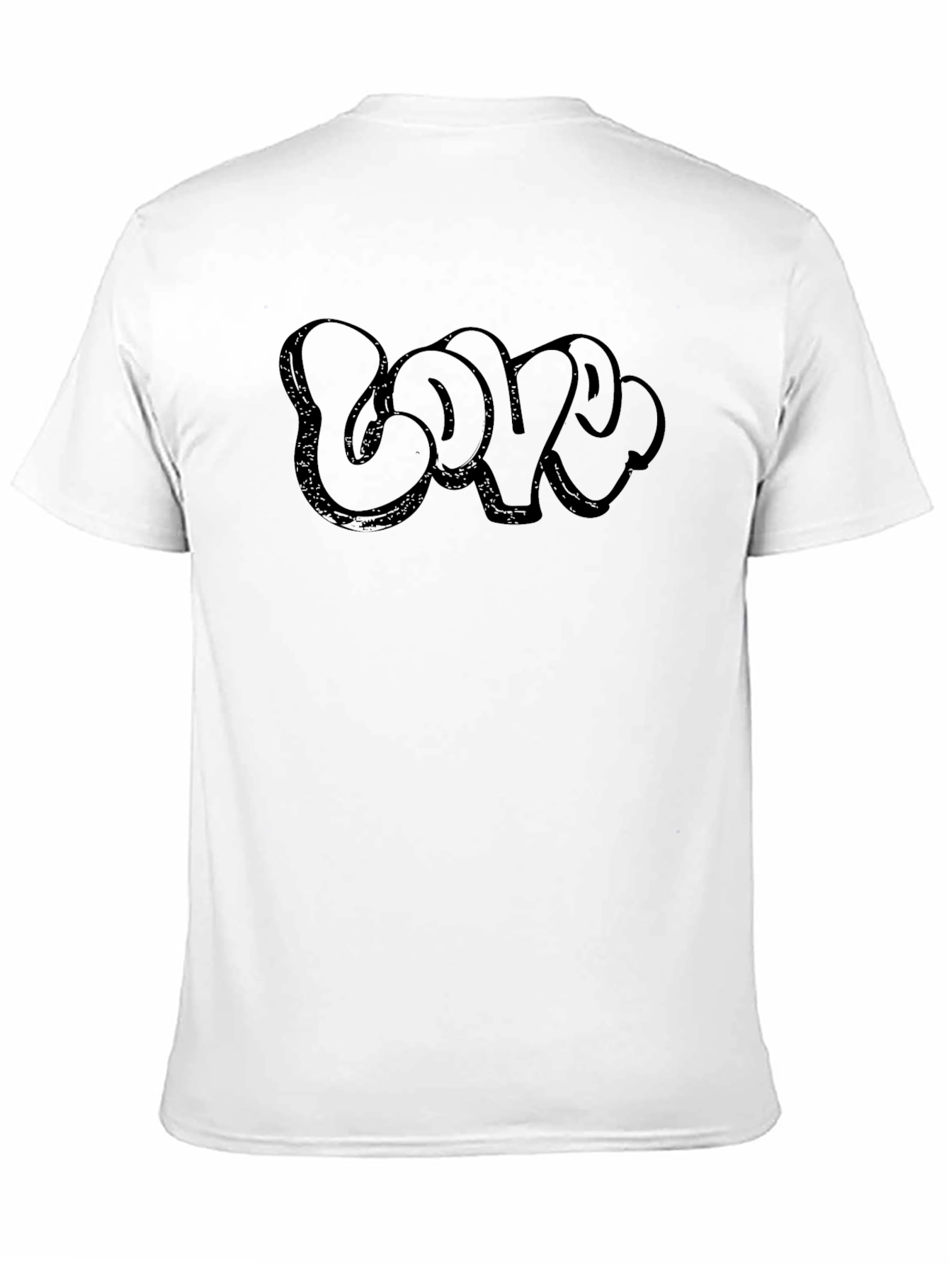 Love Bubble Graffiti Black T-Shirt