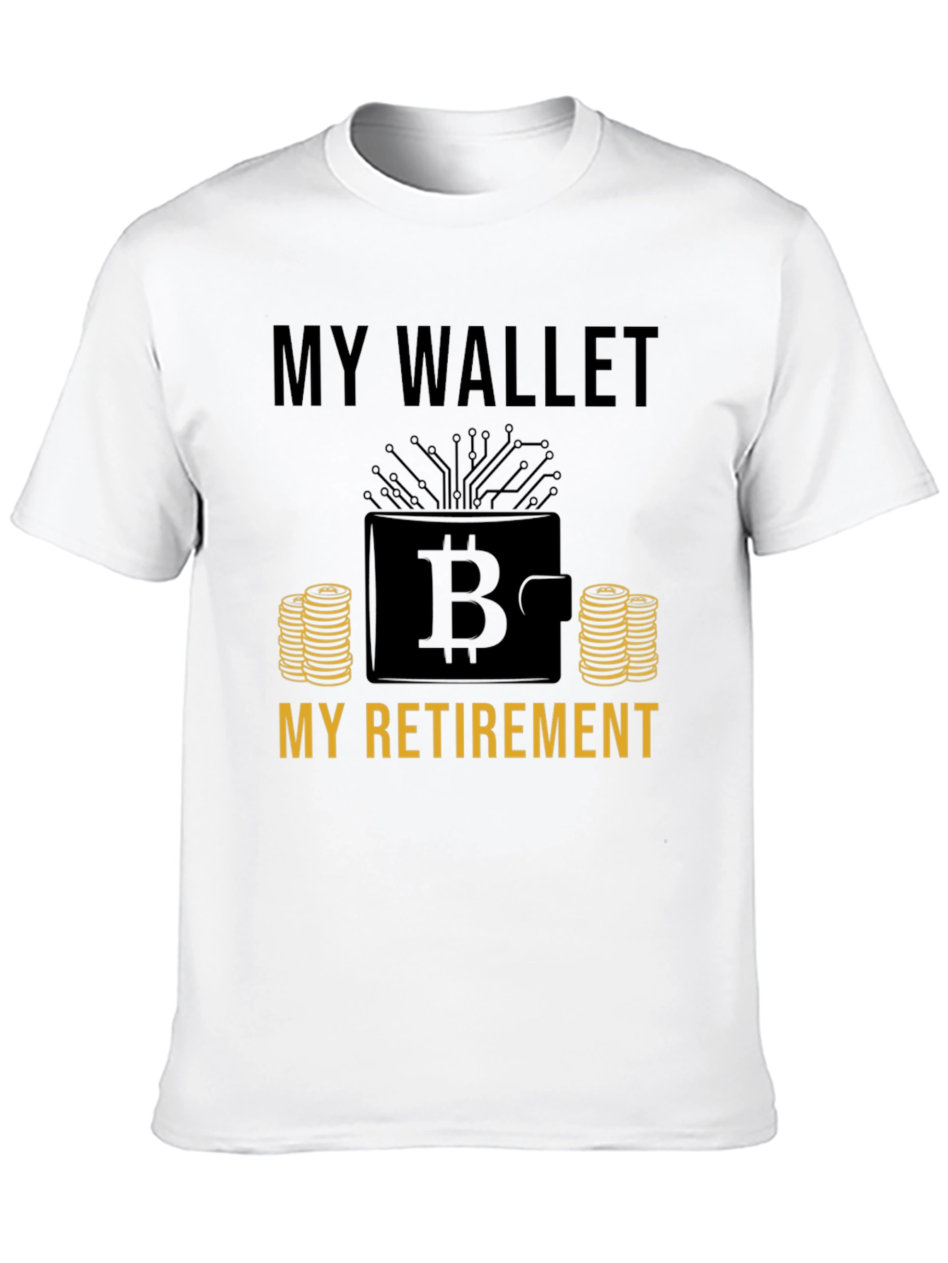 Bitcoin Wallet Retirement T-Shirt - Crypto Investment Tee