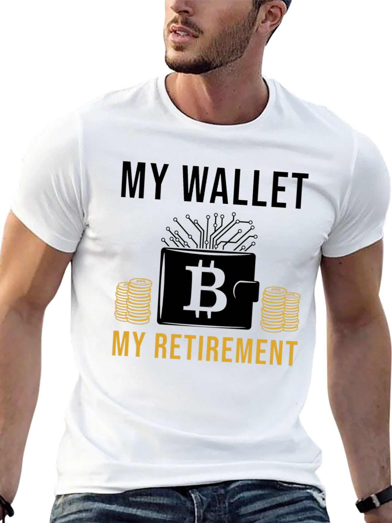 Bitcoin Wallet Retirement T-Shirt - Crypto Investment Tee