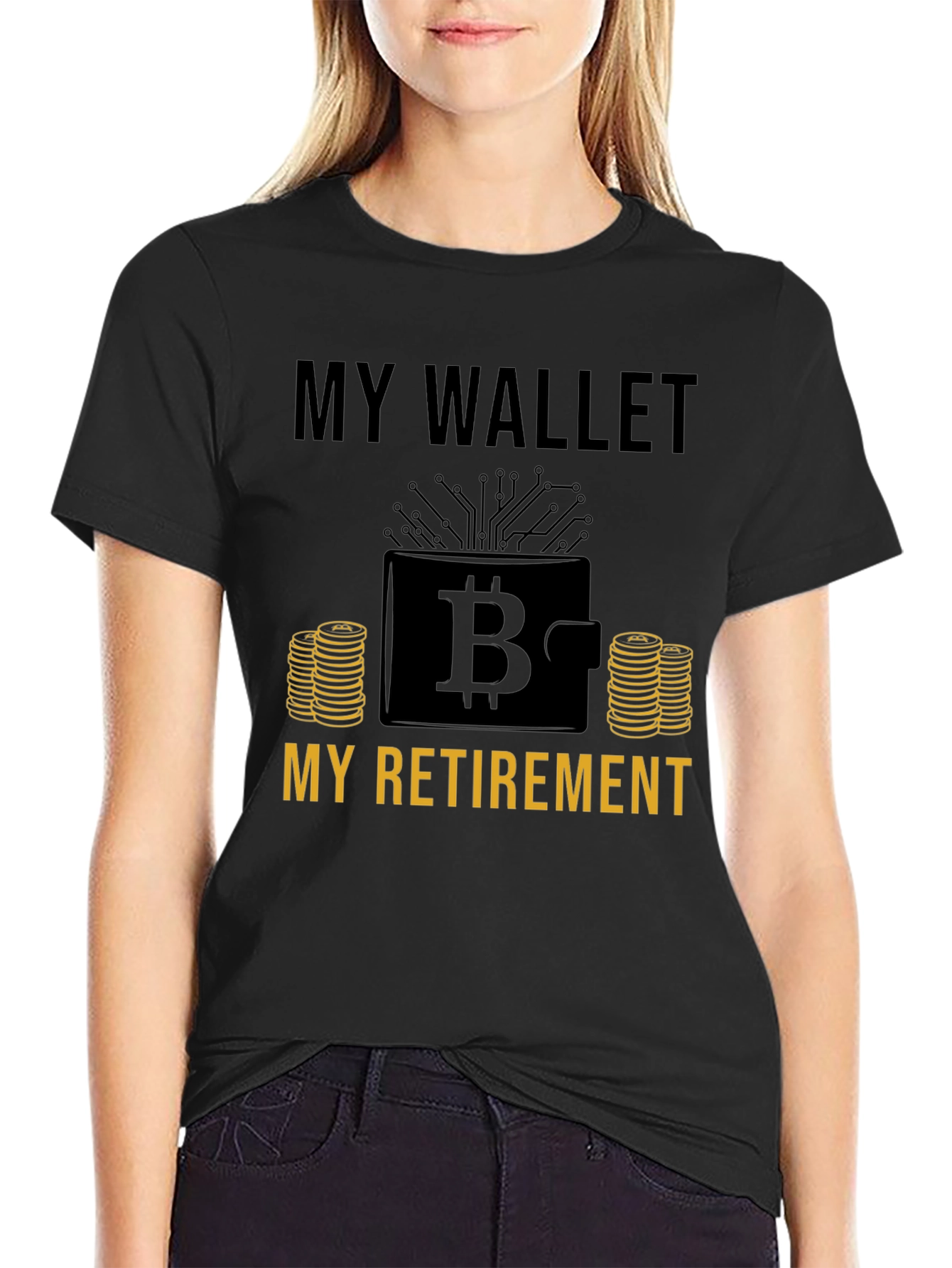 Bitcoin Wallet Retirement T-Shirt - Crypto Investment Tee