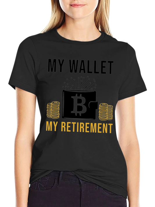 Bitcoin Wallet Retirement T-Shirt - Crypto Investment Tee