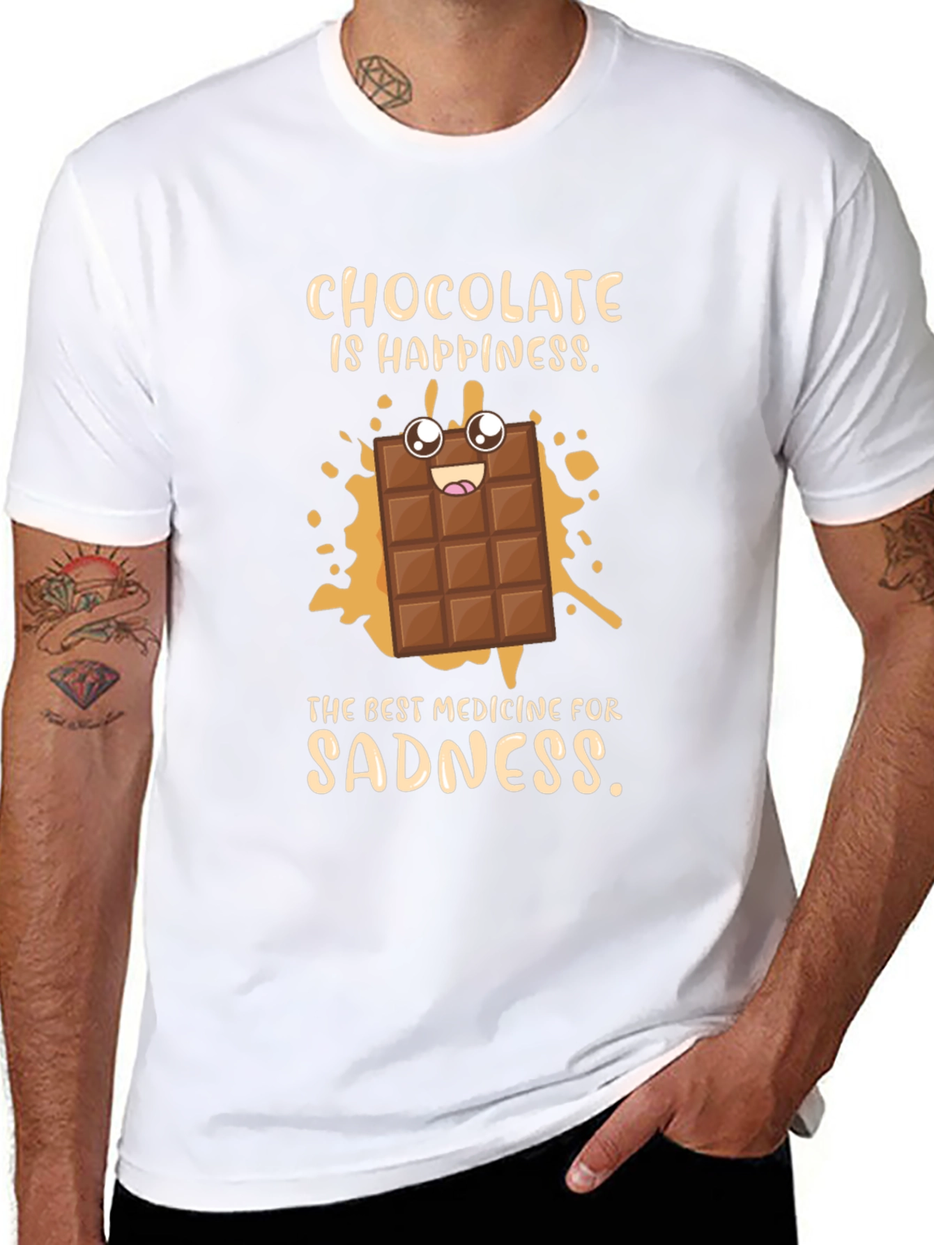 Chocolate Happiness Graphic T-Shirt
