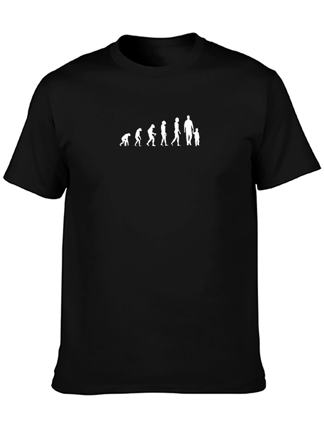 Evolution Dad and Child Graphic Tee - Black