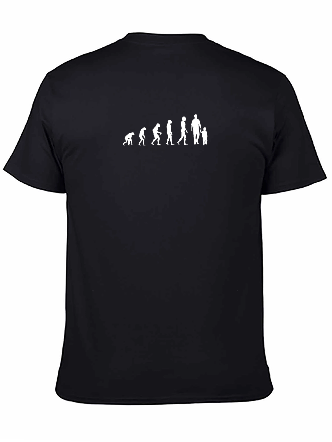 Evolution Dad and Child Graphic Tee - Black
