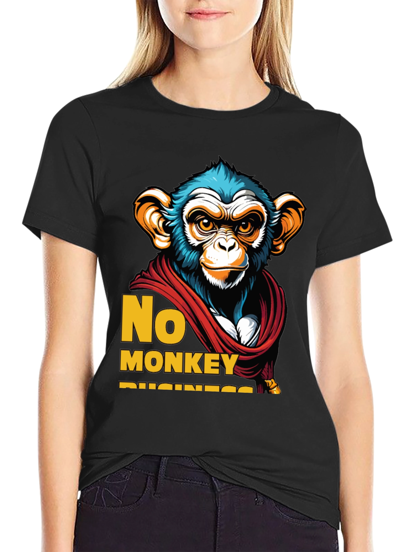 No Monkey Business Graphic T-Shirt