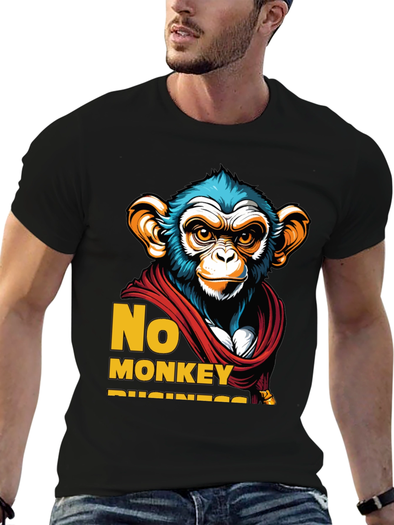 No Monkey Business Graphic T-Shirt