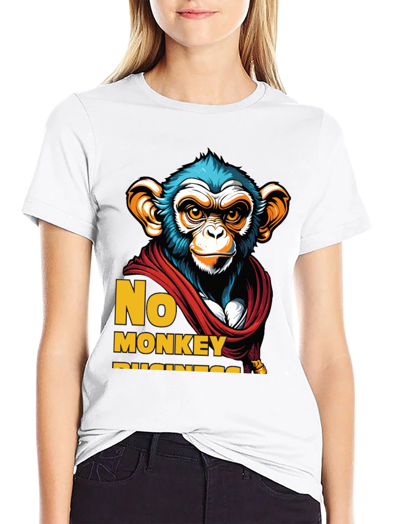 No Monkey Business Graphic T-Shirt
