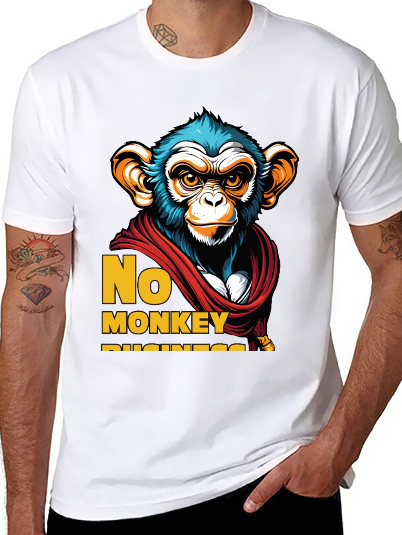 No Monkey Business Graphic T-Shirt