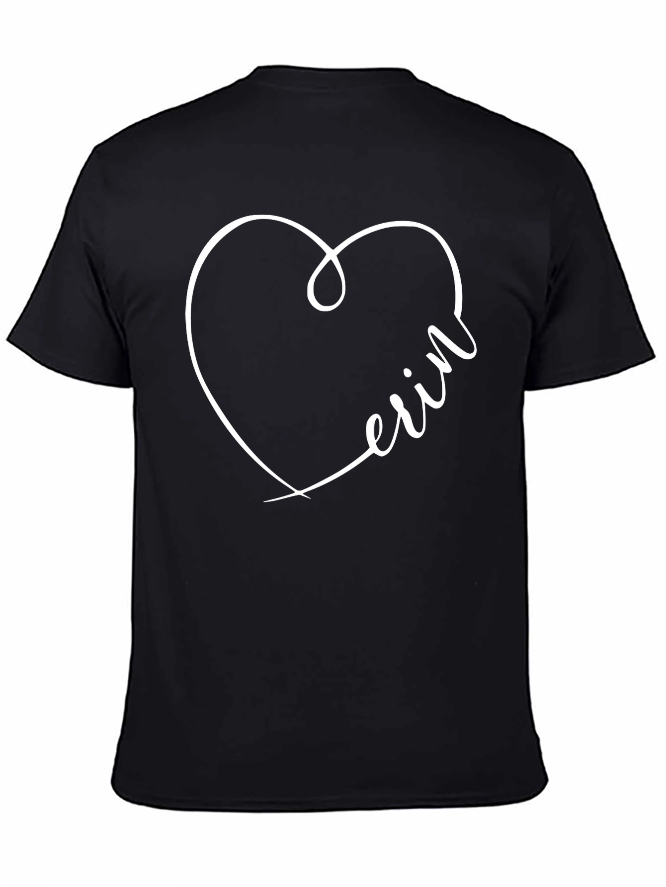 Erin Heart Graphic Black T-Shirt