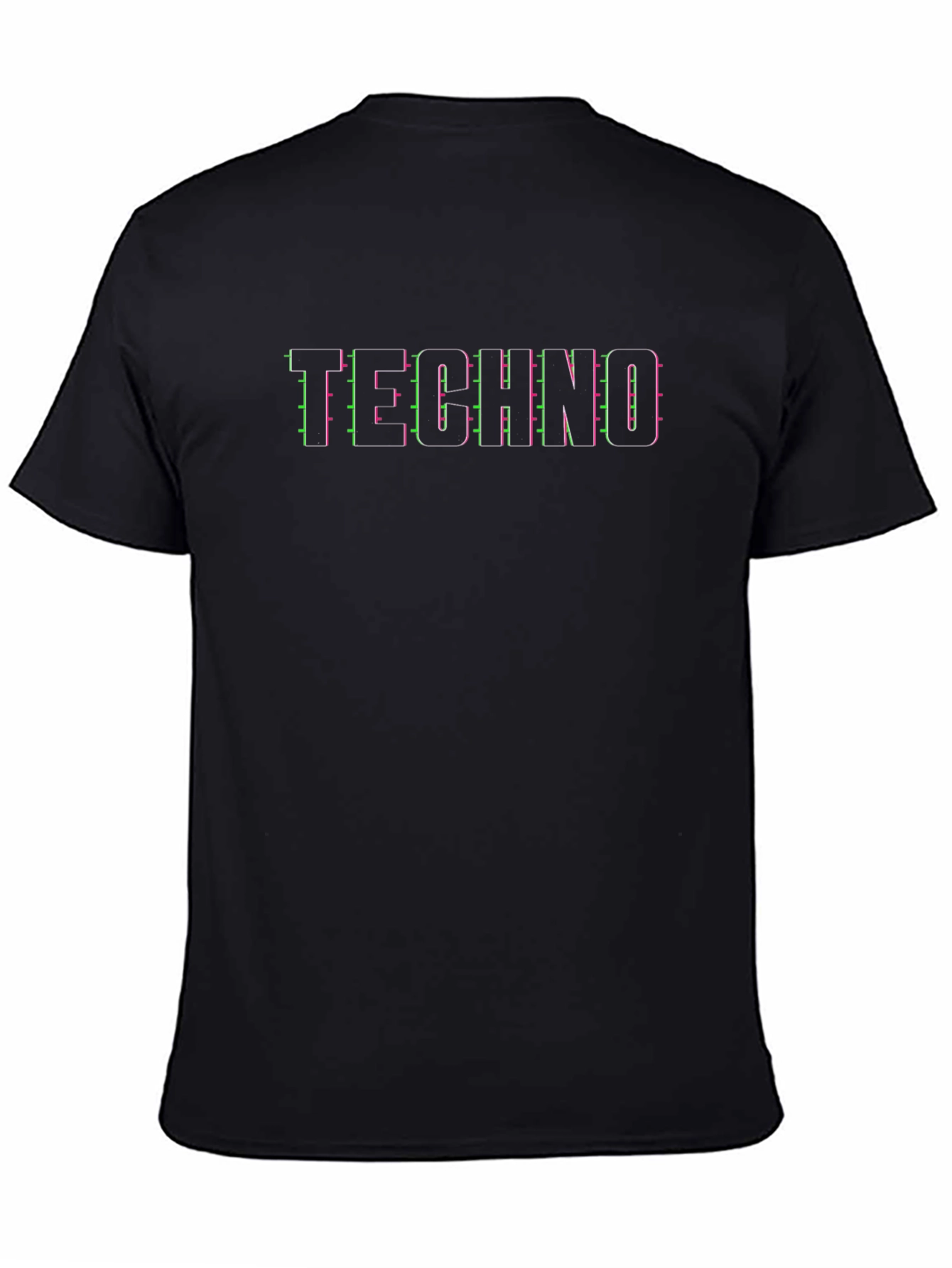 Techno Glitch T-Shirt - Edgy Streetwear