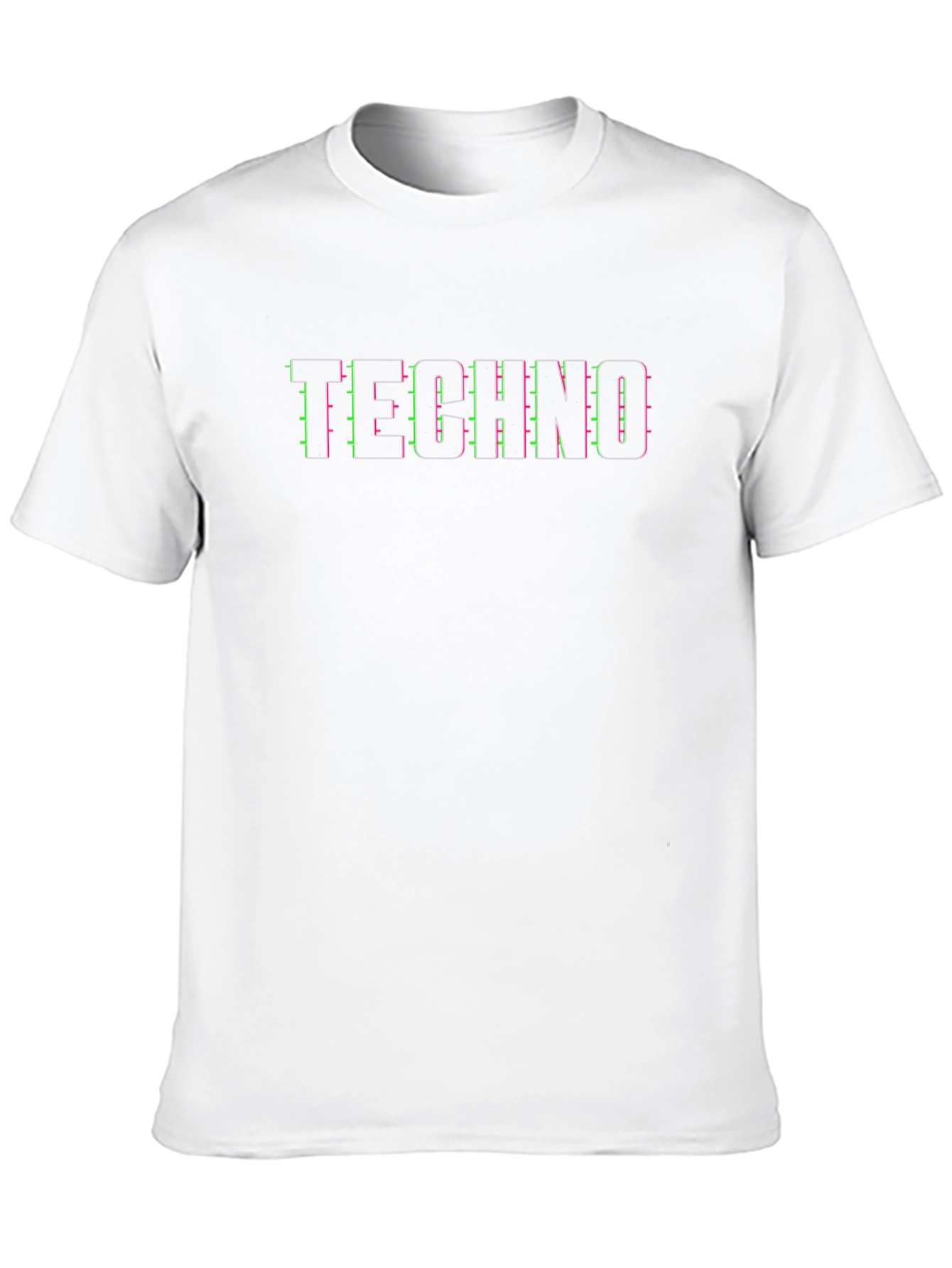 Techno Glitch T-Shirt - Edgy Streetwear