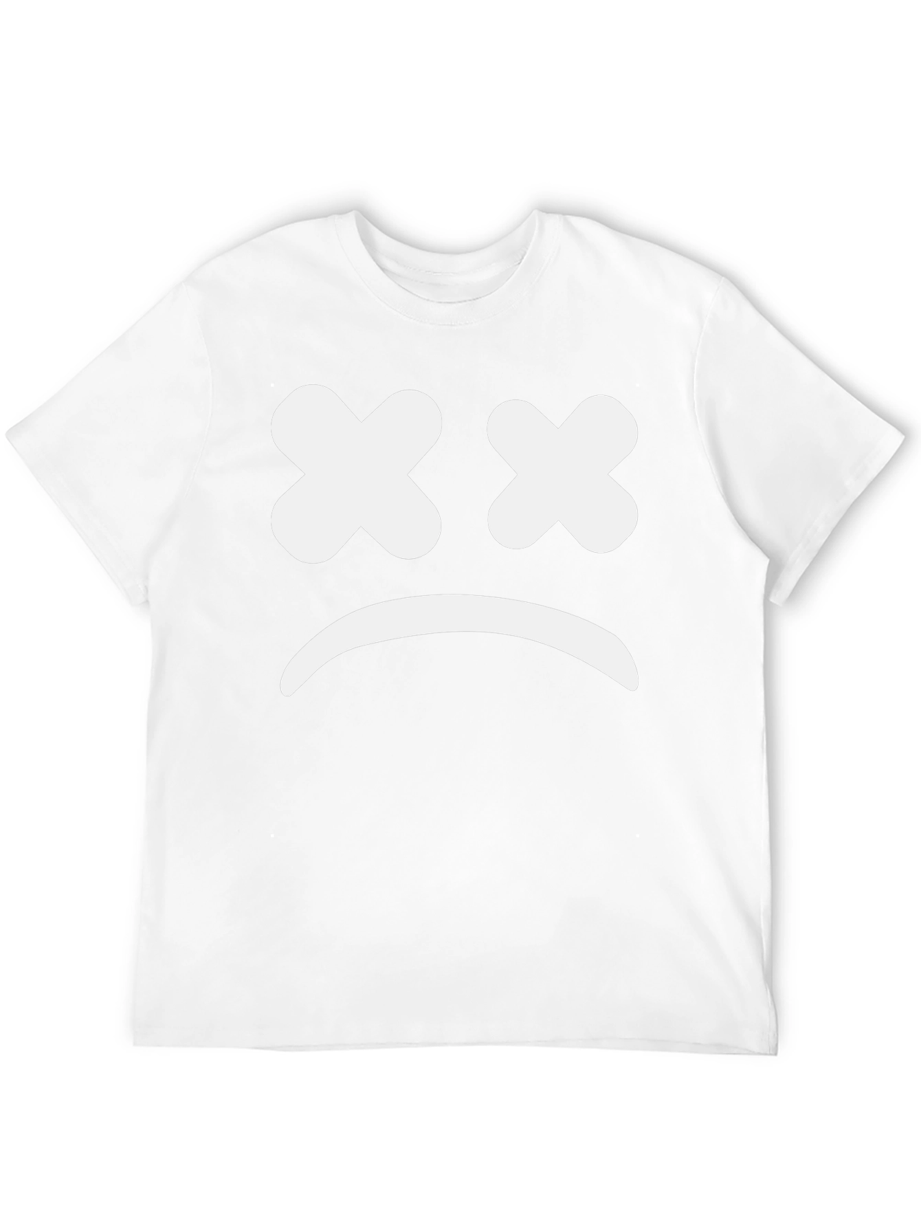 Sad Face Graphic Tee - Unisex Black T-Shirt