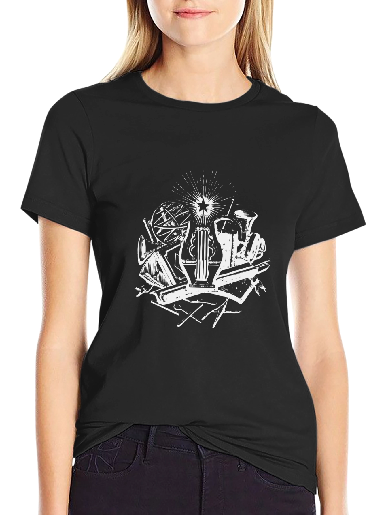 Abstract Art T-Shirt - Black
