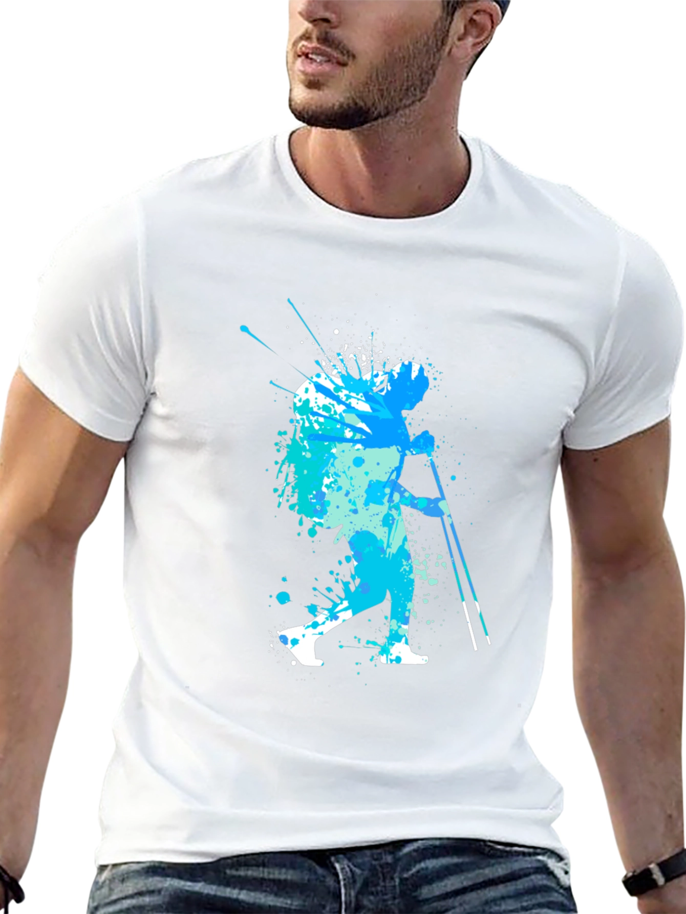 Abstract Hiker T-Shirt - Nature Adventure Apparel