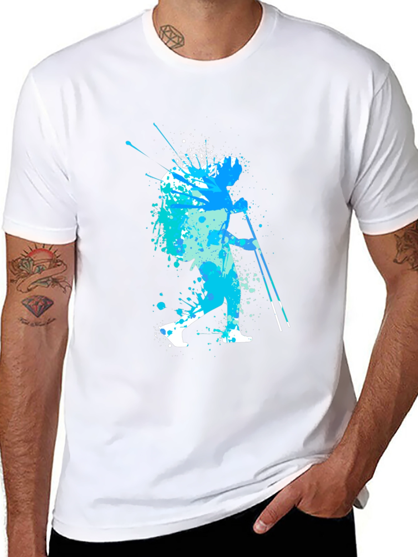 Abstract Hiker T-Shirt - Nature Adventure Apparel
