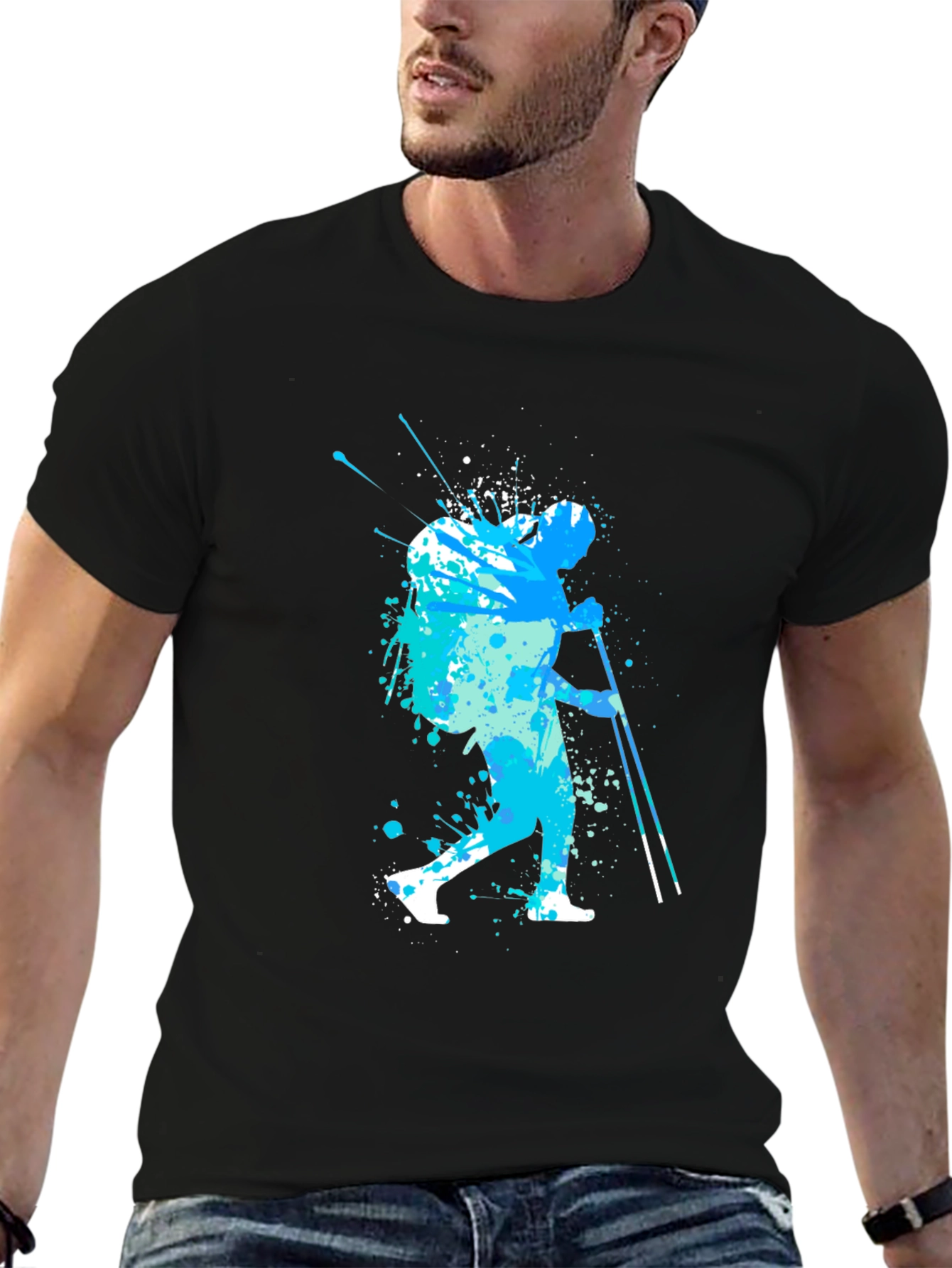 Abstract Hiker T-Shirt - Nature Adventure Apparel