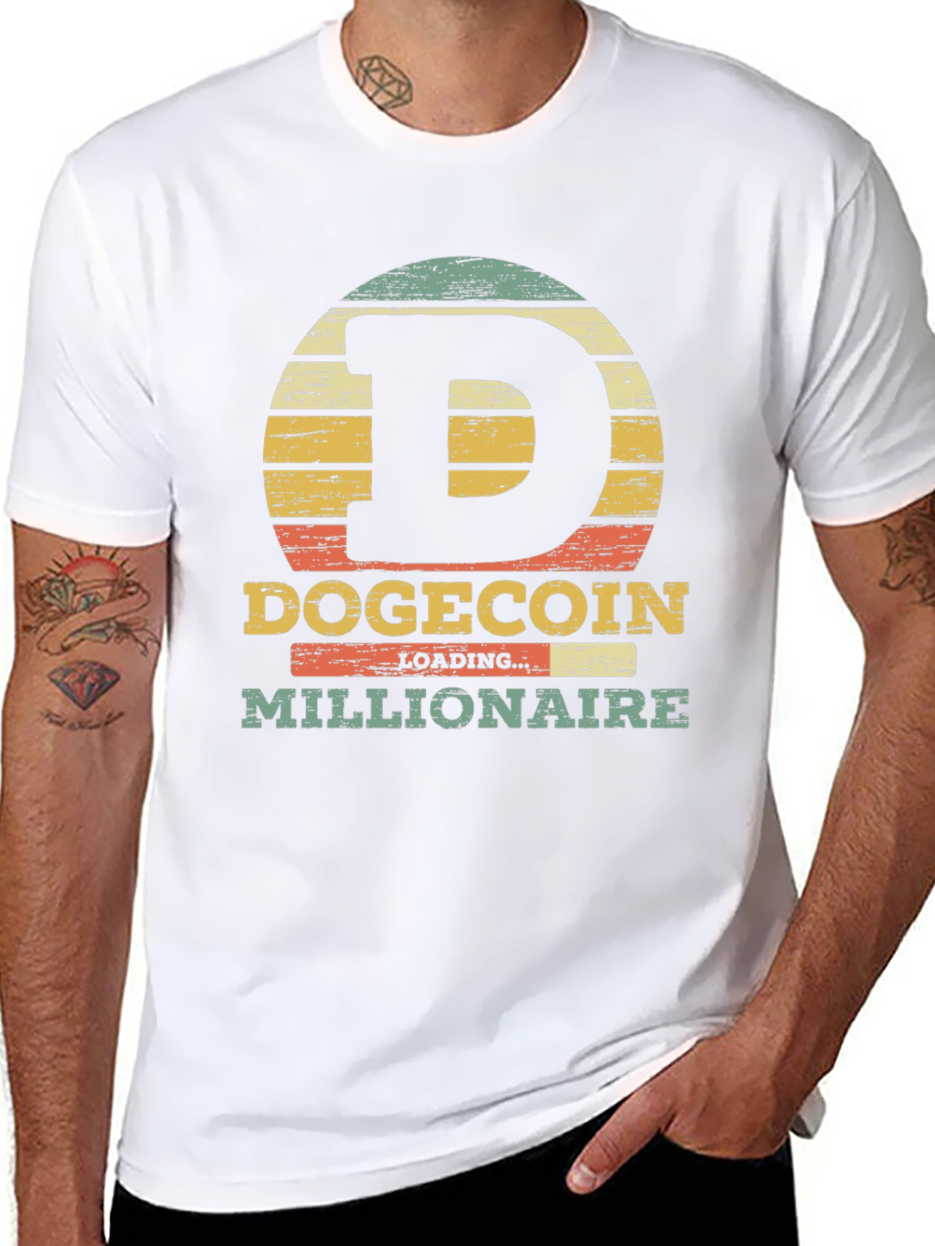 Dogecoin Millionaire Graphic Tee - Crypto Humor T-Shirt