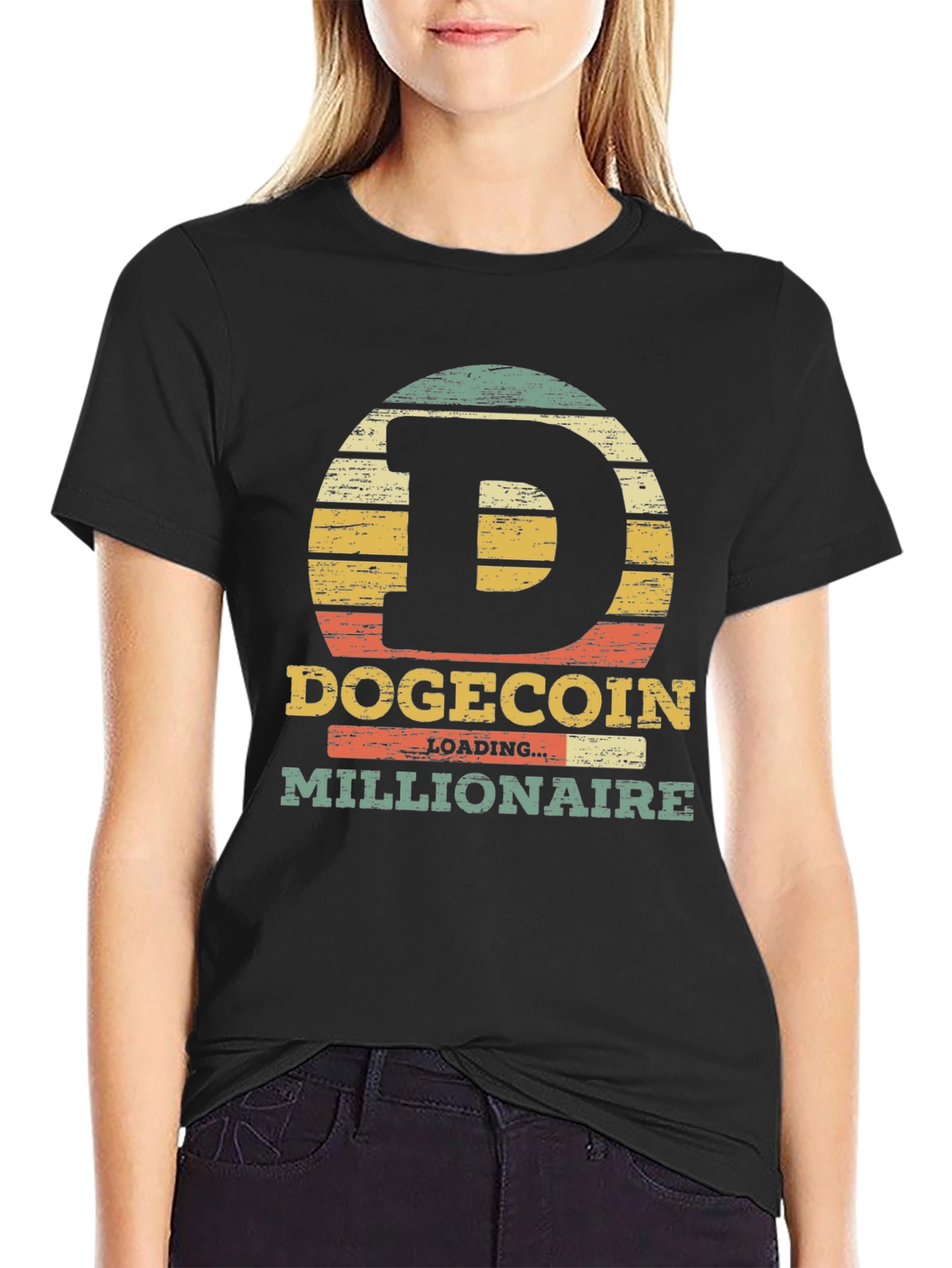 Dogecoin Millionaire Graphic Tee - Crypto Humor T-Shirt