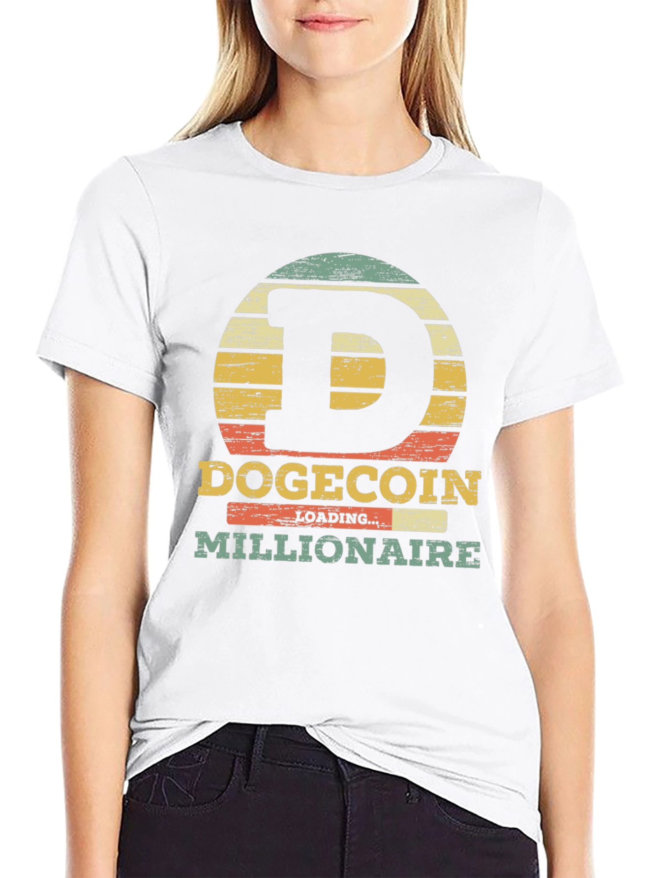 Dogecoin Millionaire Graphic Tee - Crypto Humor T-Shirt