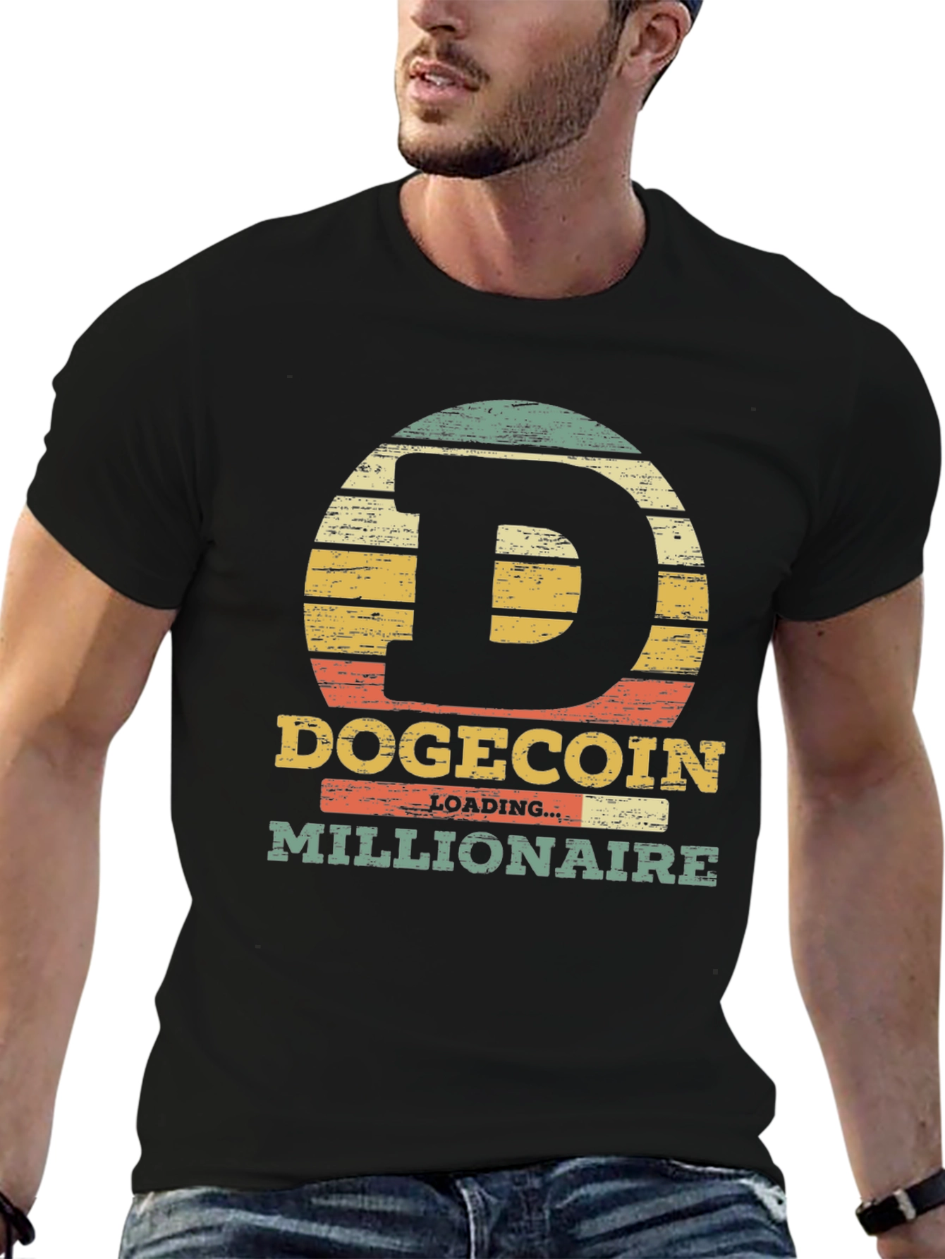 Dogecoin Millionaire Graphic Tee - Crypto Humor T-Shirt