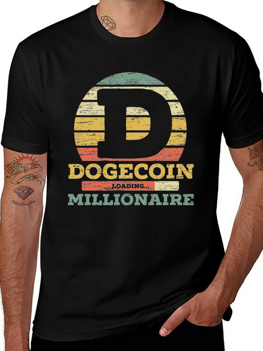 Dogecoin Millionaire Graphic Tee - Crypto Humor T-Shirt