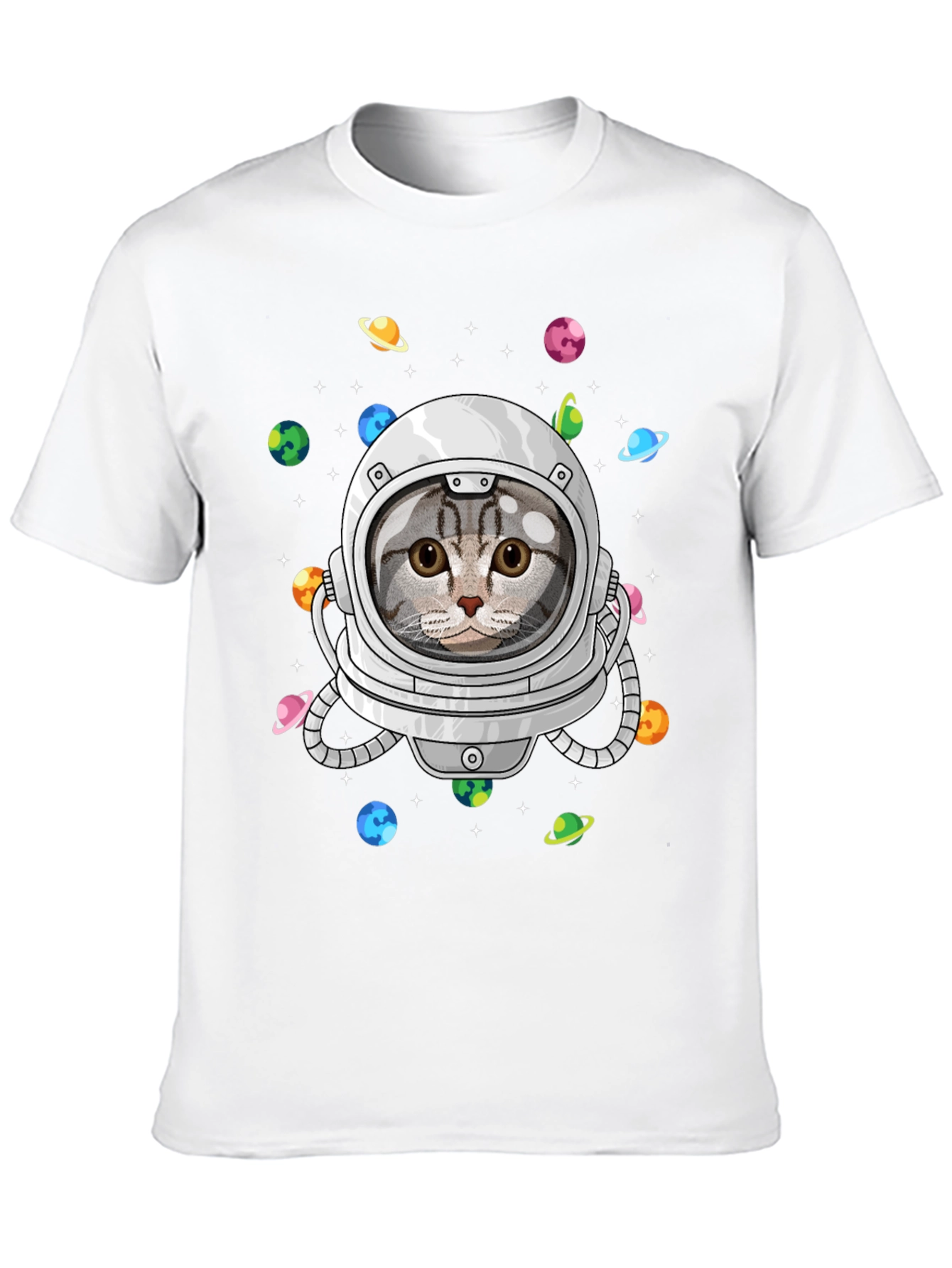 Cat Astronaut T-Shirt - Space Kitty Tee