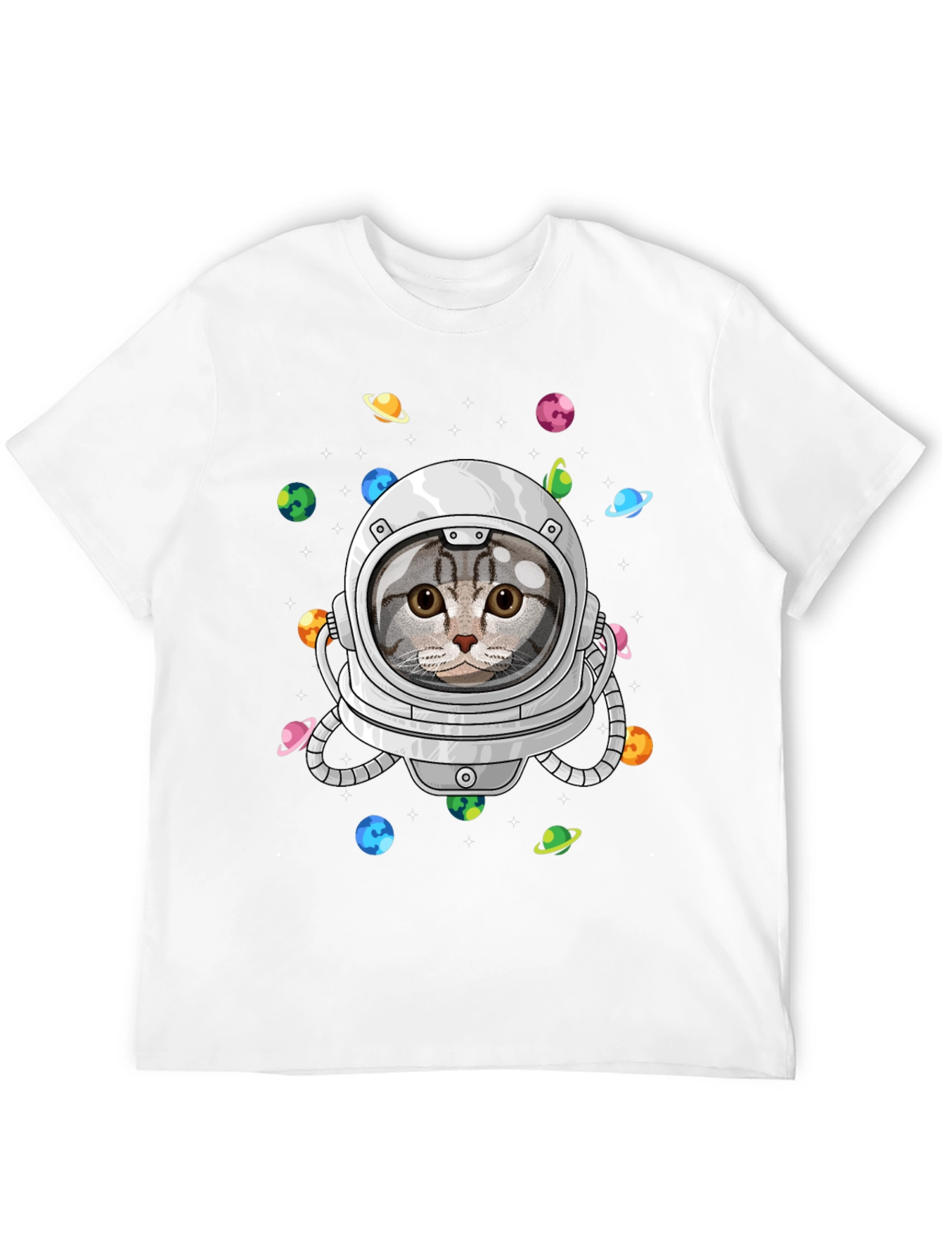 Cat Astronaut T-Shirt - Space Kitty Tee
