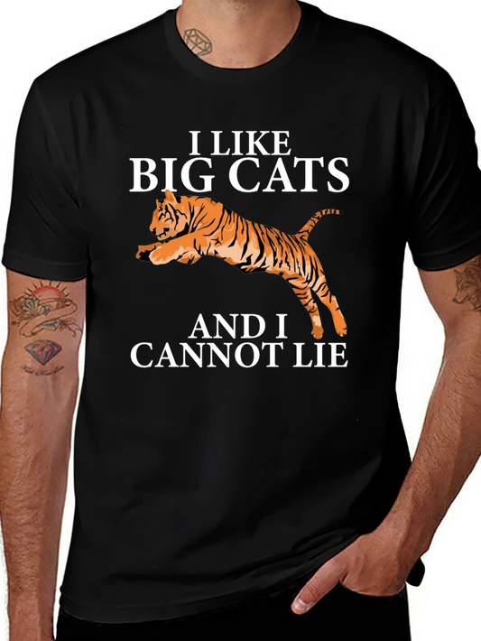 I Like Big Cats T-Shirt Funny Tiger Tee