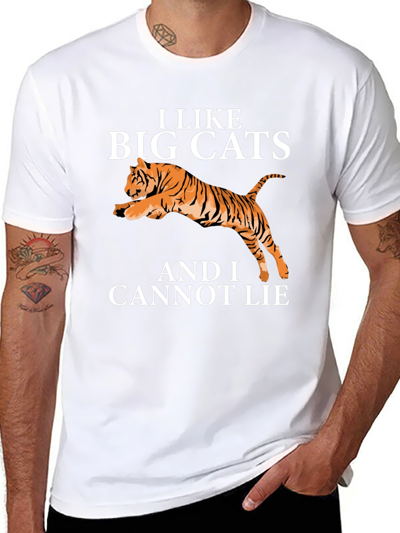 I Like Big Cats T-Shirt Funny Tiger Tee