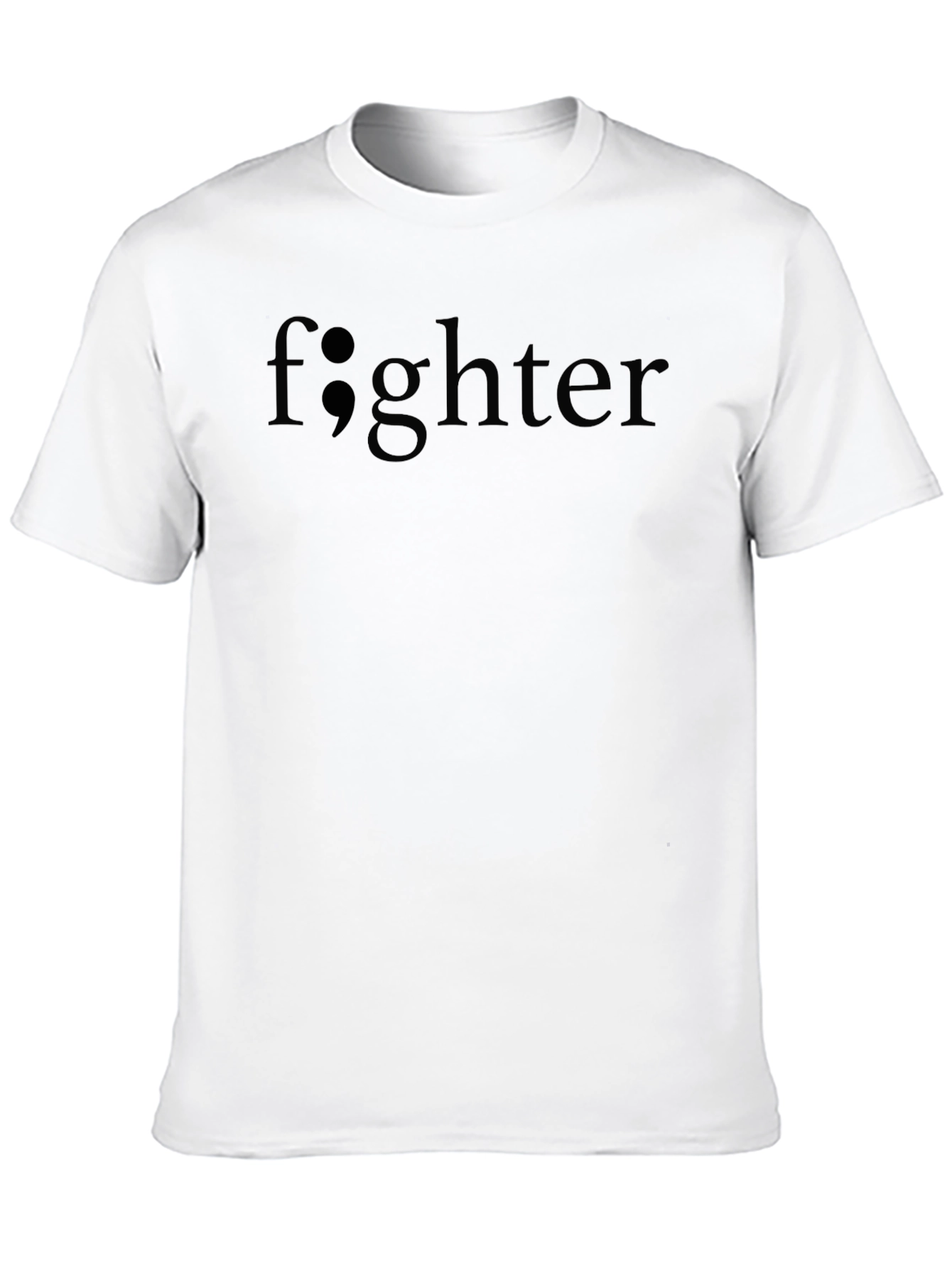 Semicolon Fighter Black T-Shirt