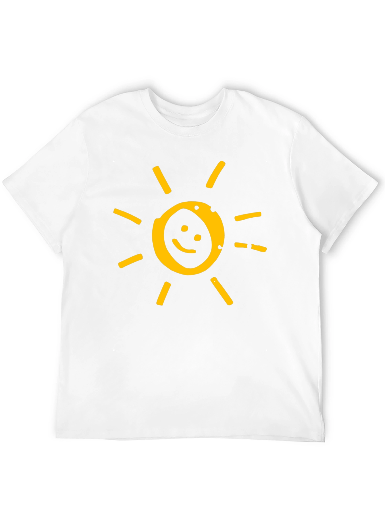 Smiley Sun Graphic Tee - Soft Cotton Blend