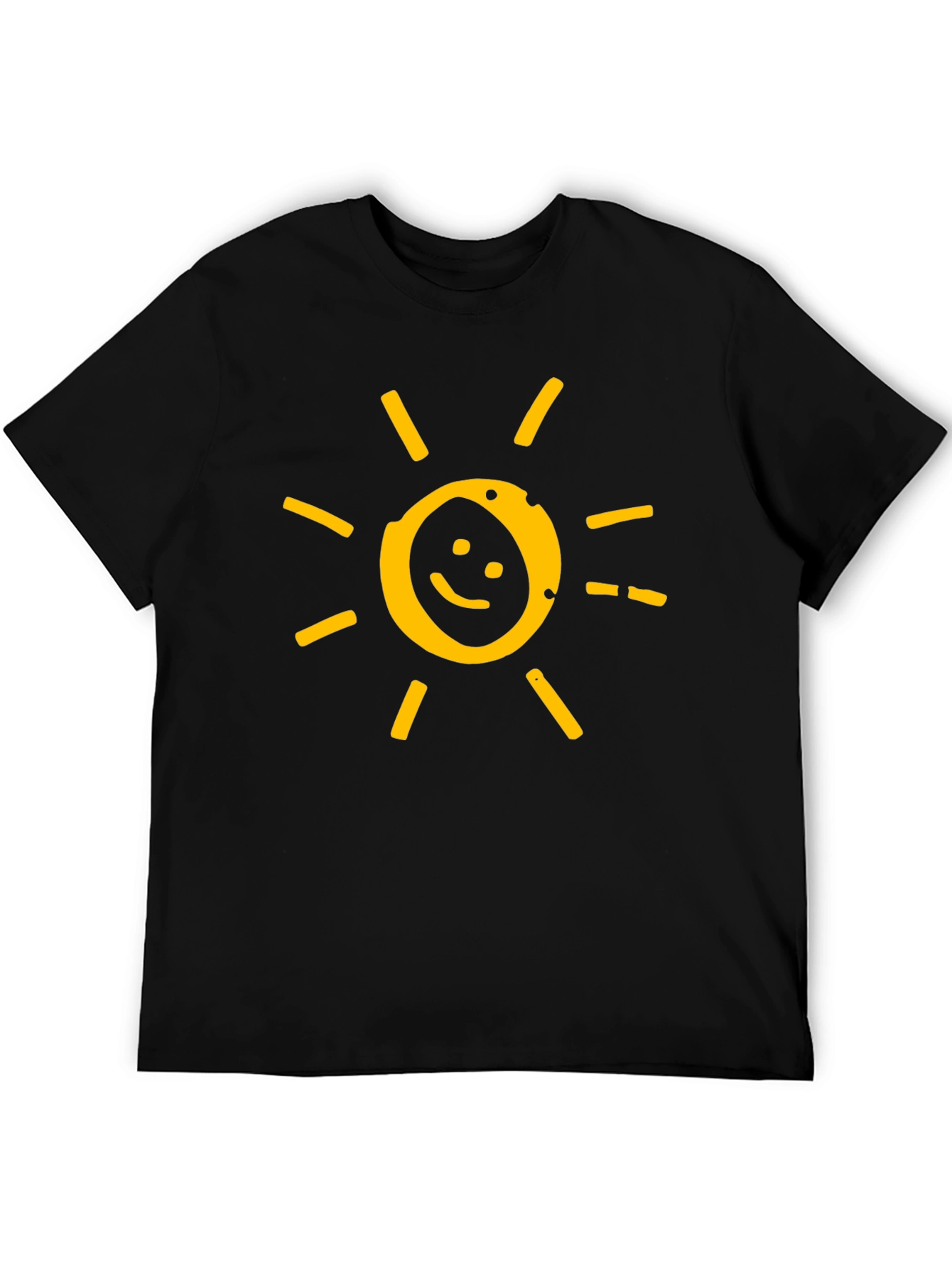 Smiley Sun Graphic Tee - Soft Cotton Blend