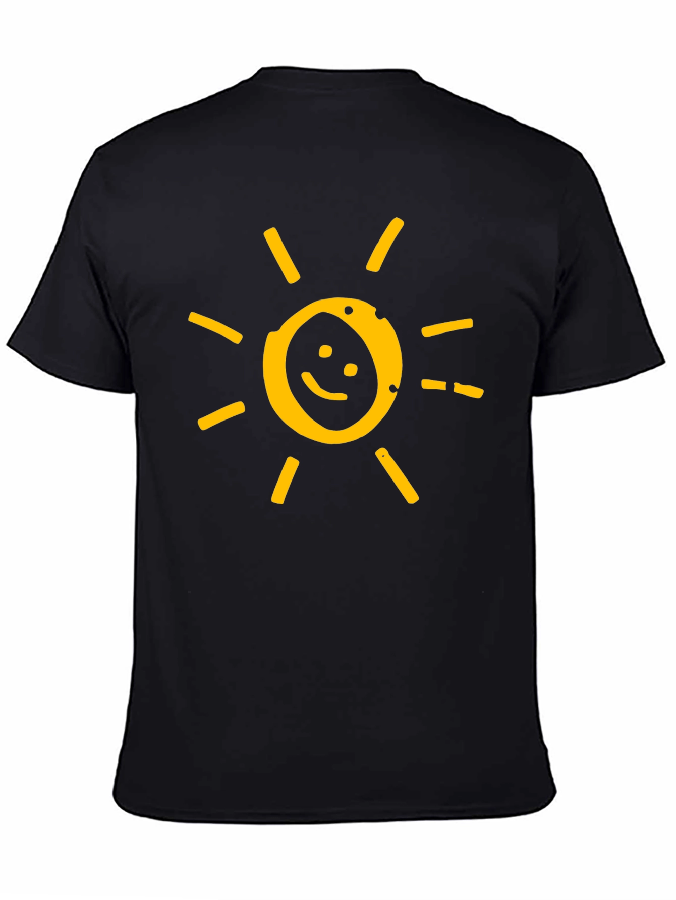 Smiley Sun Graphic Tee - Soft Cotton Blend