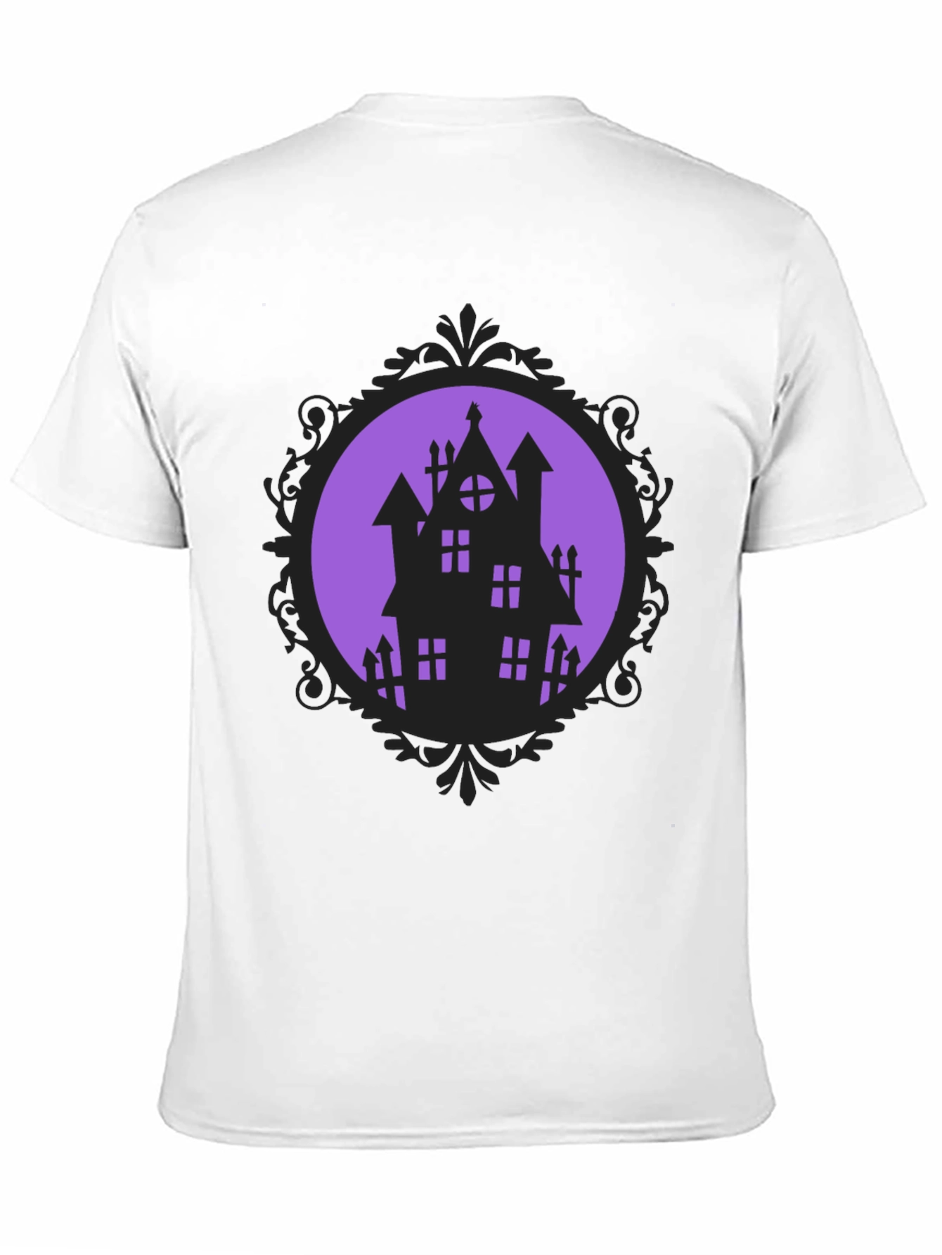 Spooky Haunted House Graphic Tee - Halloween Shirt