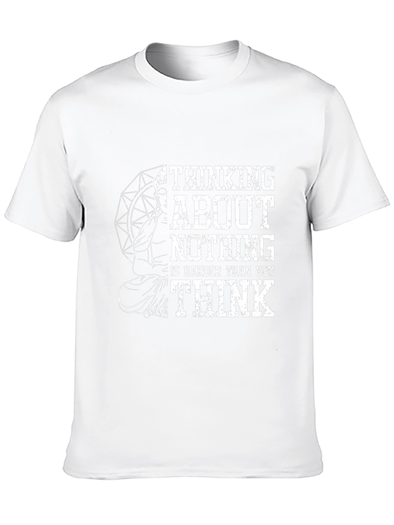 Thinking About Nothing Buddha Graphic T-Shirt