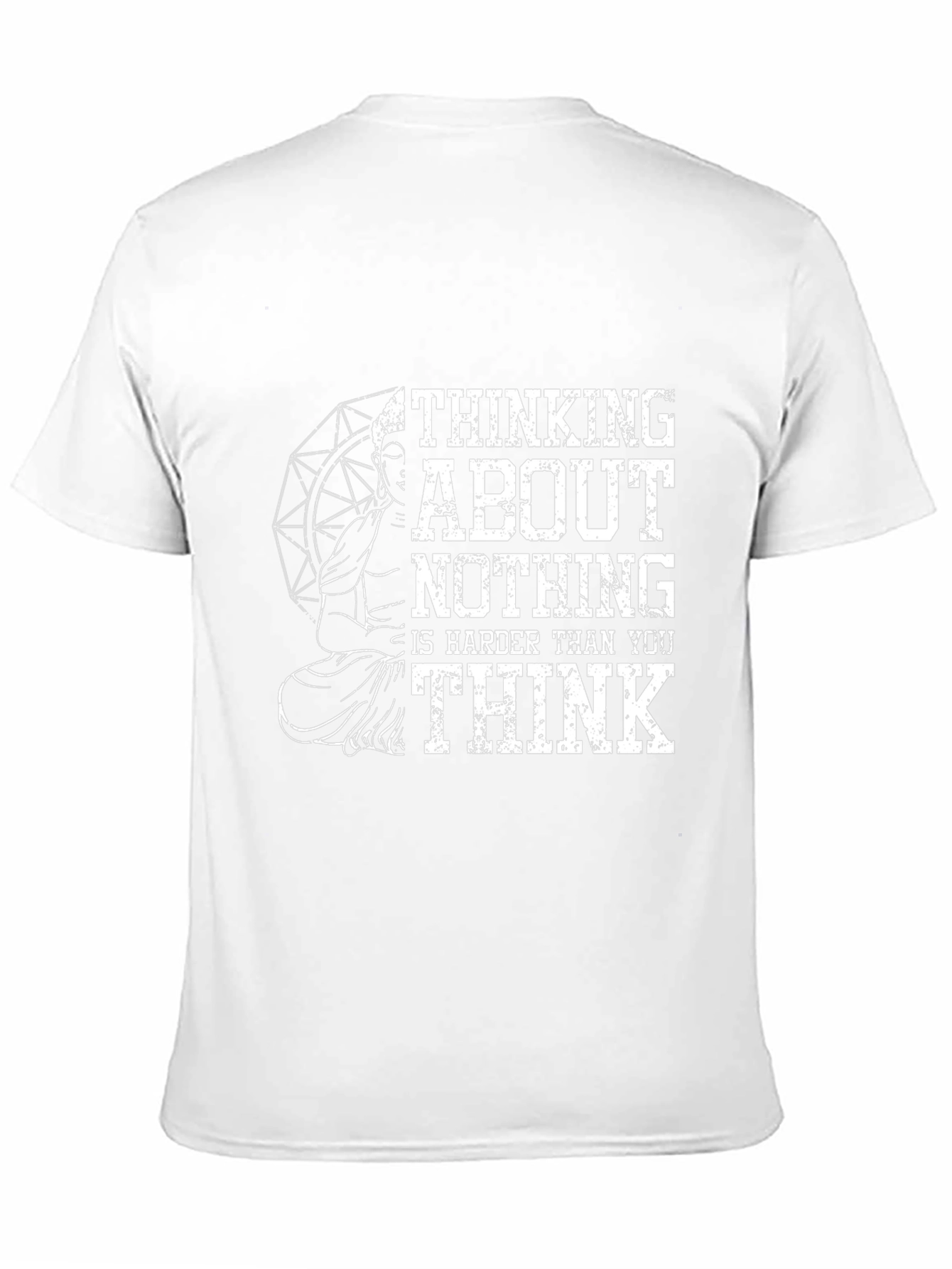Thinking About Nothing Buddha Graphic T-Shirt